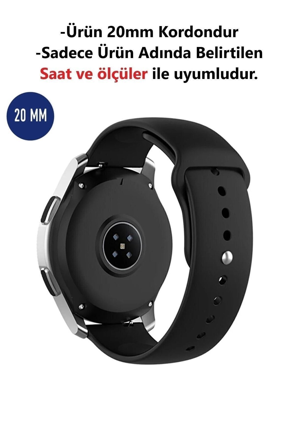 CONOCER Mibro C2 Uyumlu Yüksek Kalite 20mm Klasik Kordon Kayış