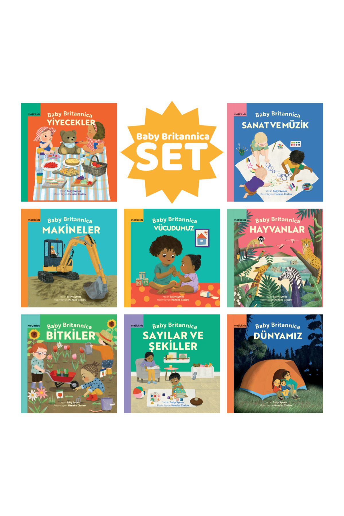 Megakids Yayıncılık Bebek Britannica 8'li Set