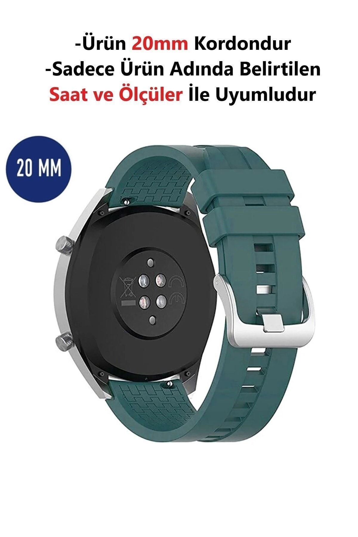 CONOCER Mibro C2 Uyumlu Yüksek Kalite 20mm Desenli Kordon Kayış