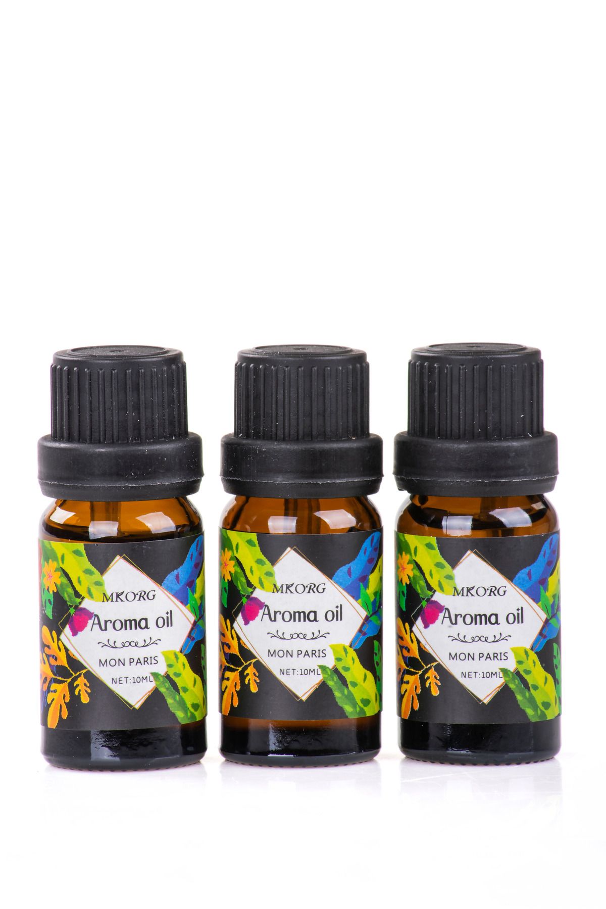 MUKKO HOME 3’lü Esansiyel Uçucu yağ 3x10ml MON PARIS Kokulu Buhurdanlık Yağı set, Difüzör, Banyo ve Oda Kokusu