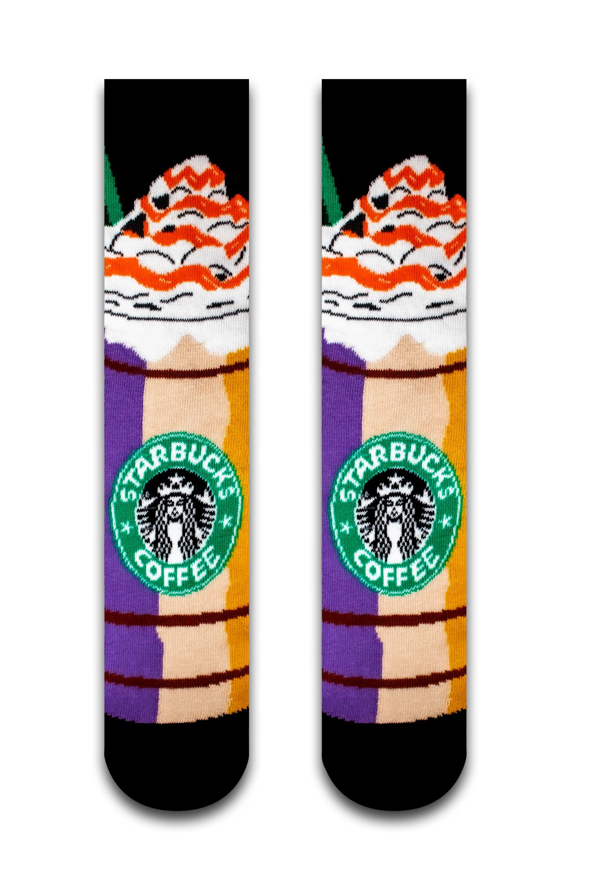 DE&BA SocksWear UNISEX DESENLI SIYAH SOKET CORAP