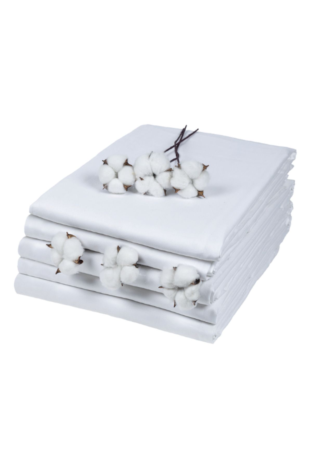 TESSİLEX 83 Tel Saten Yollu Çift Kişilik Nevresim 5li Paket