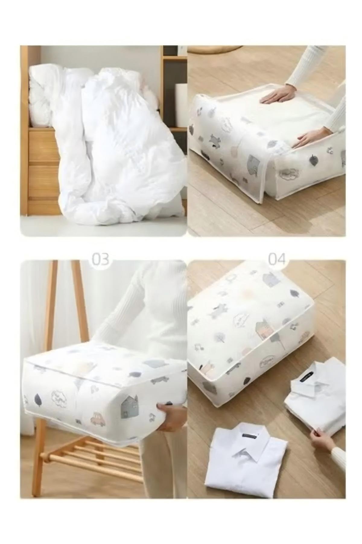 Generic-DUNISO 4PCS Bed Storage Containers 7