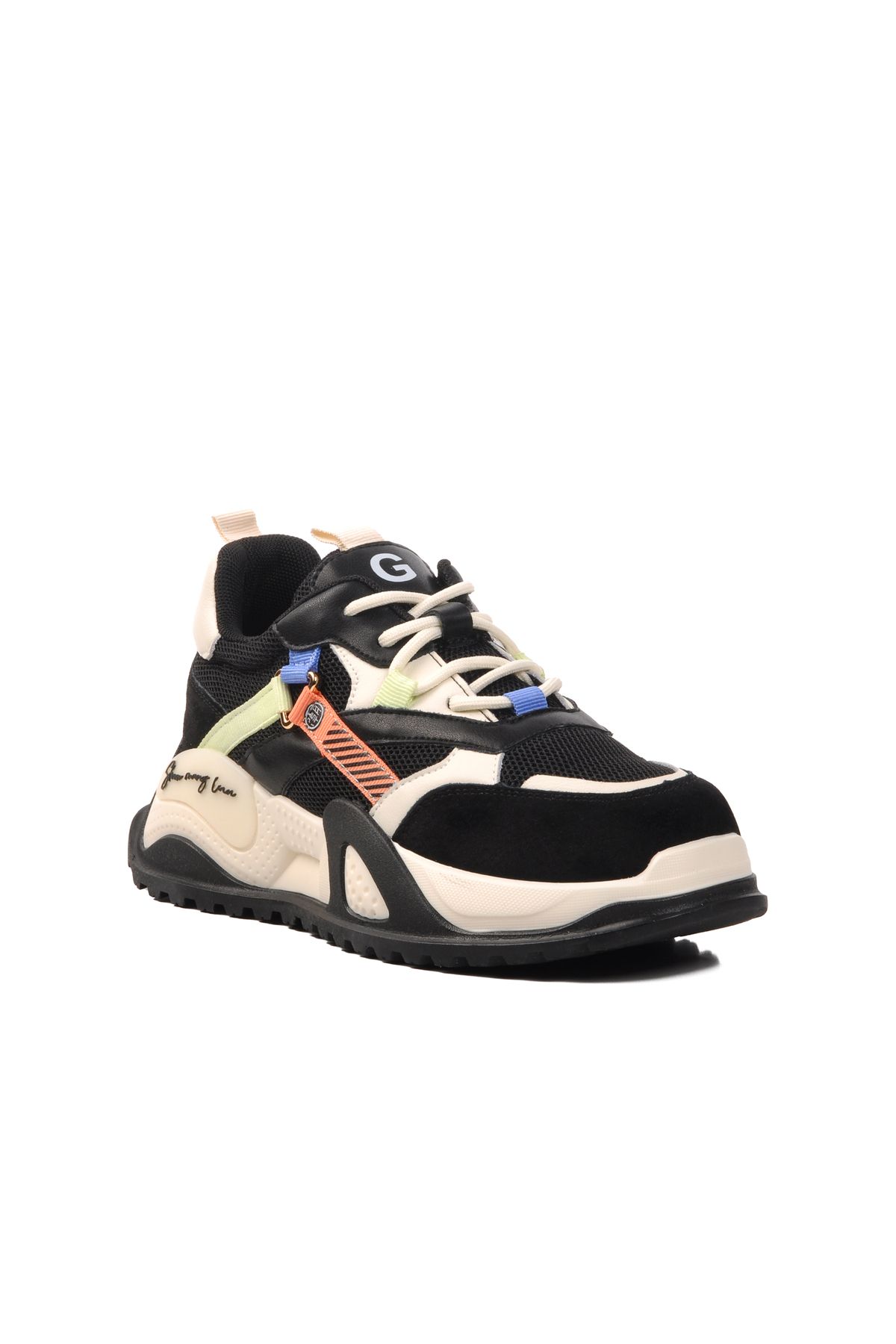 Guja Fileli Siyah Kadın Sneaker