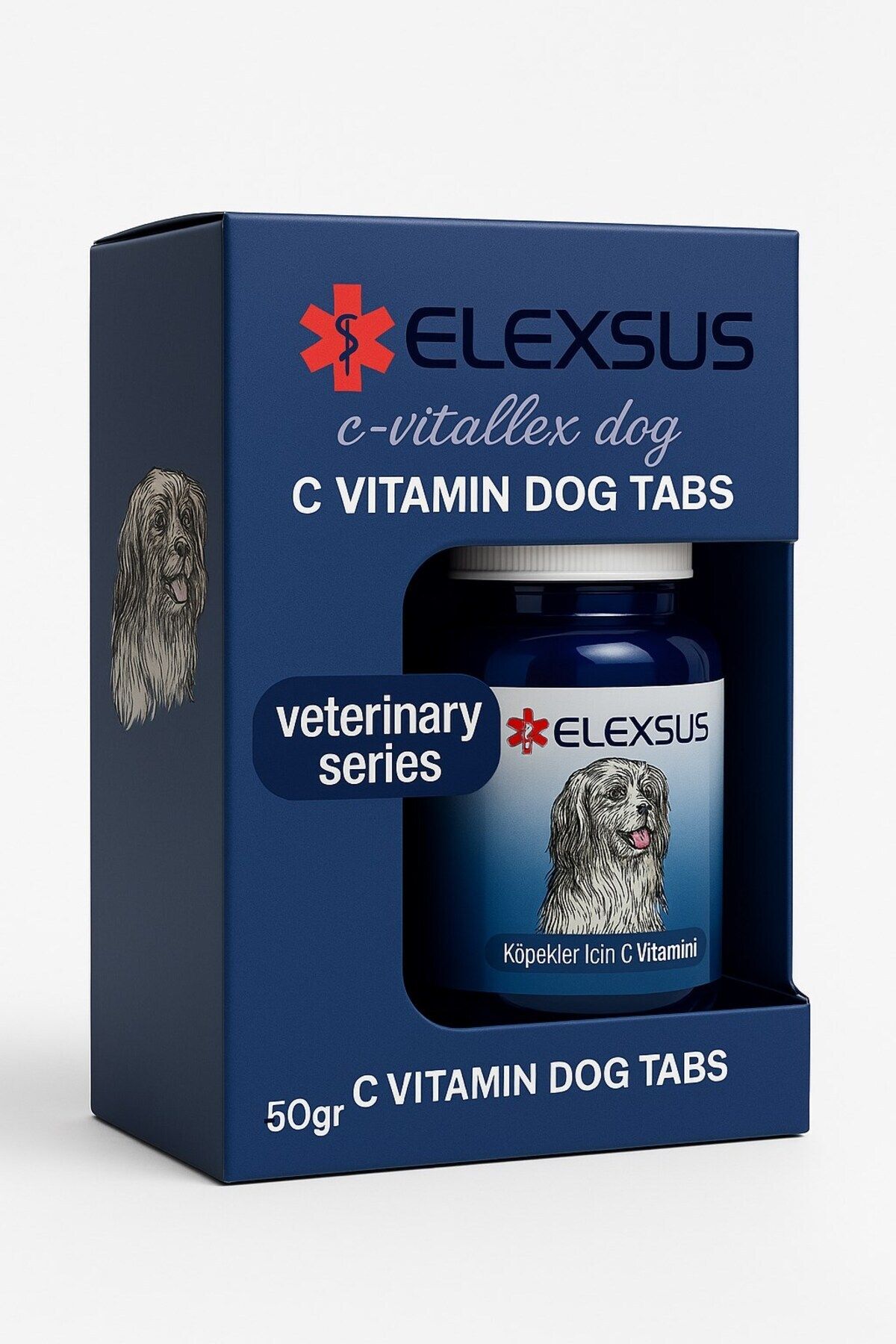 Elexsus Köpekler İçin C Vitamini Tableti 50gr – Bağışıklık Sistemini Güçlendiren Lezzetli Takviye