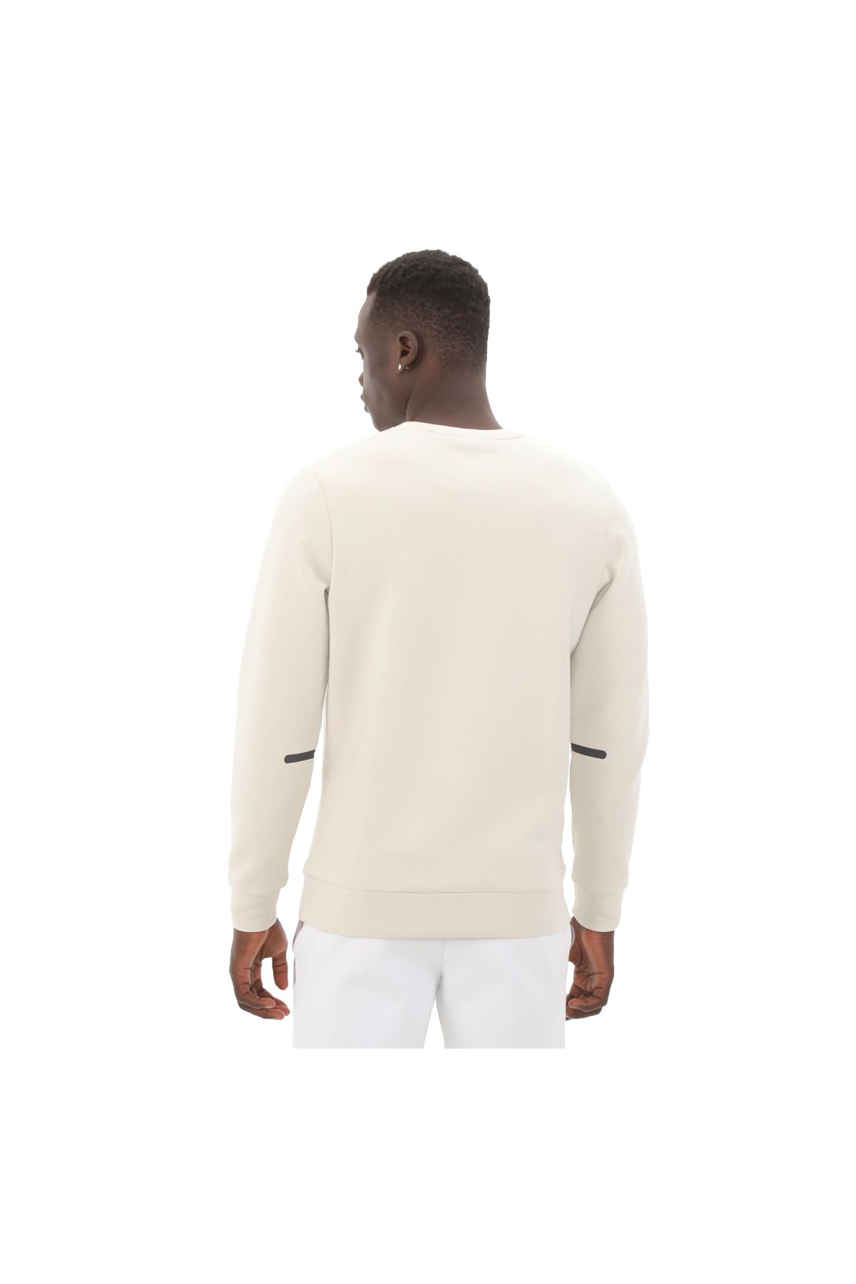 Under Armour-A1389351-110 Ua Unstoppable Flc Crew Eu Ανδρικό φούτερ λευκό 4