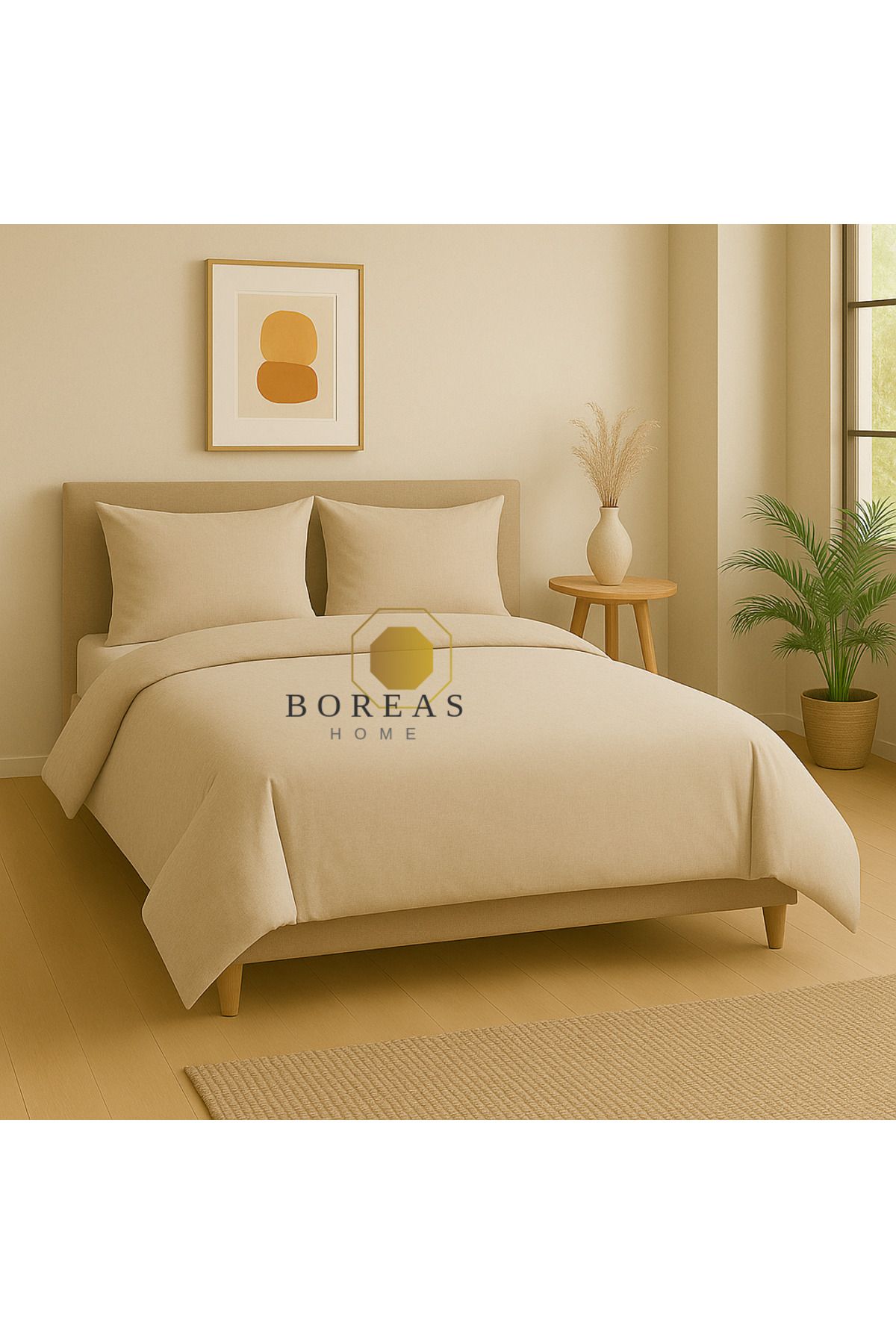 Boreas Home SOFT Lastikli Çarşaflı Çift Kişilik Nevresim Takımı