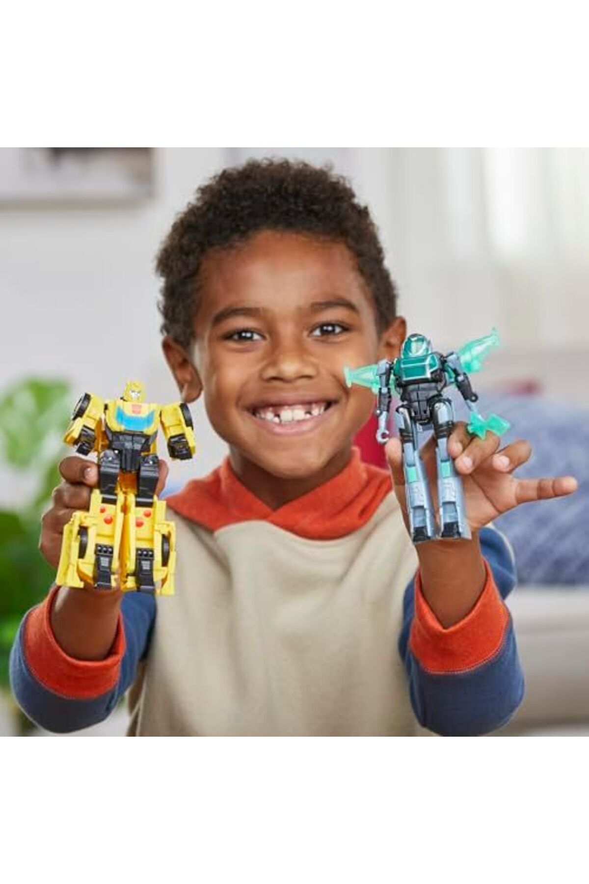transformers-Earthspark Bumblebee and Mo Malto Figure Set – 12.5 cm Transformable Robot Toy 4