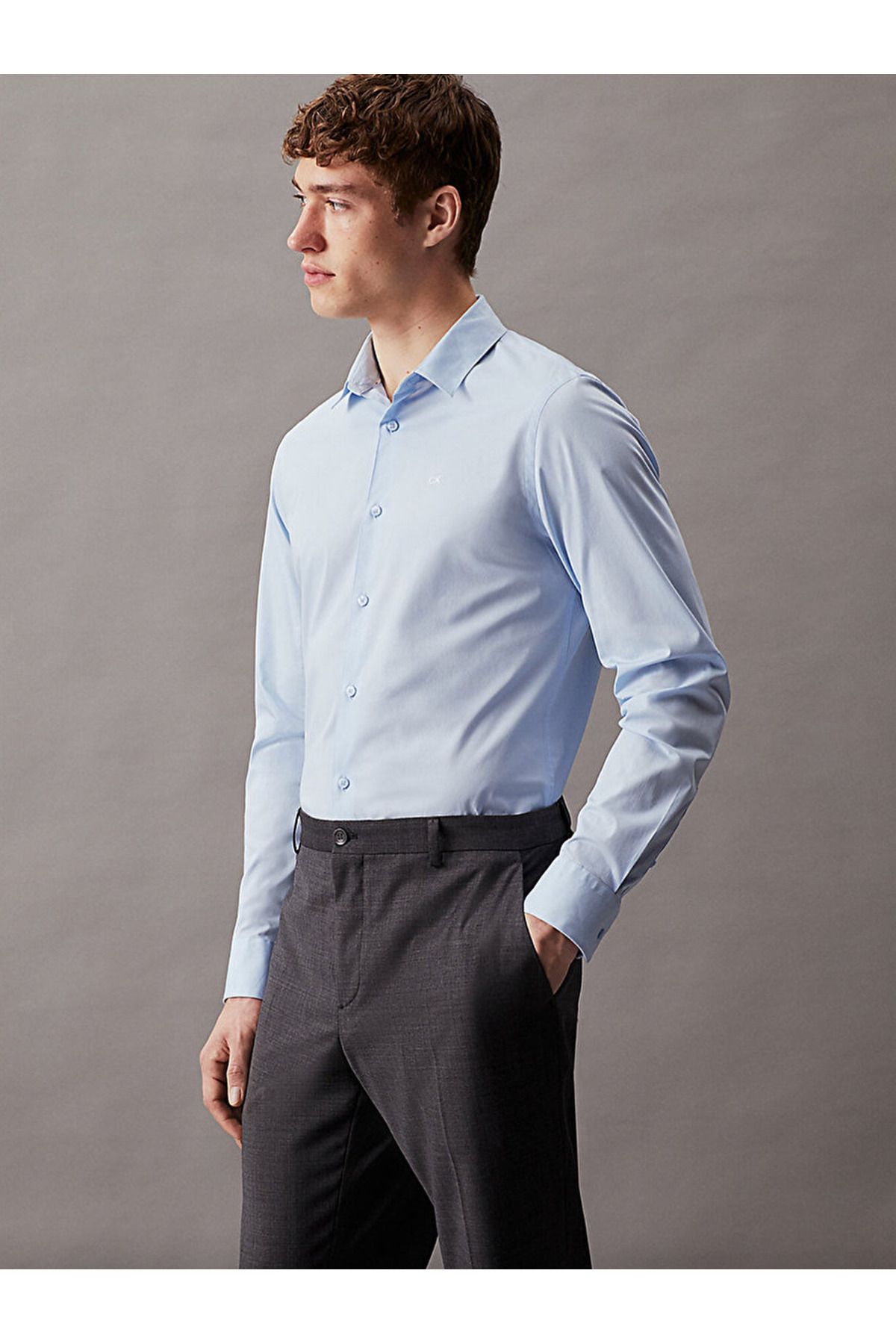 Calvin Klein Slim Poplin Stretch Shirt