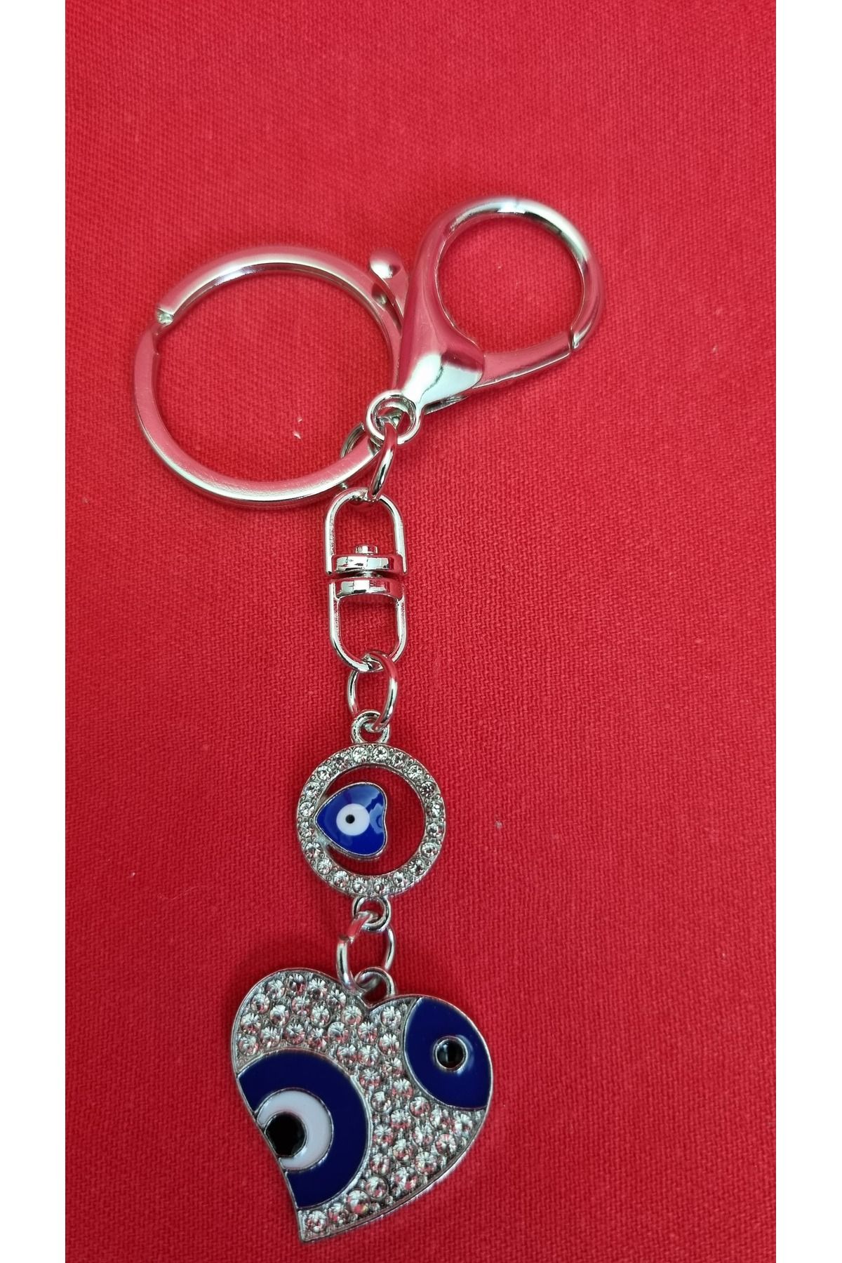 Land of Souvenir Nazar Boncuklu Metal Anahtarlık