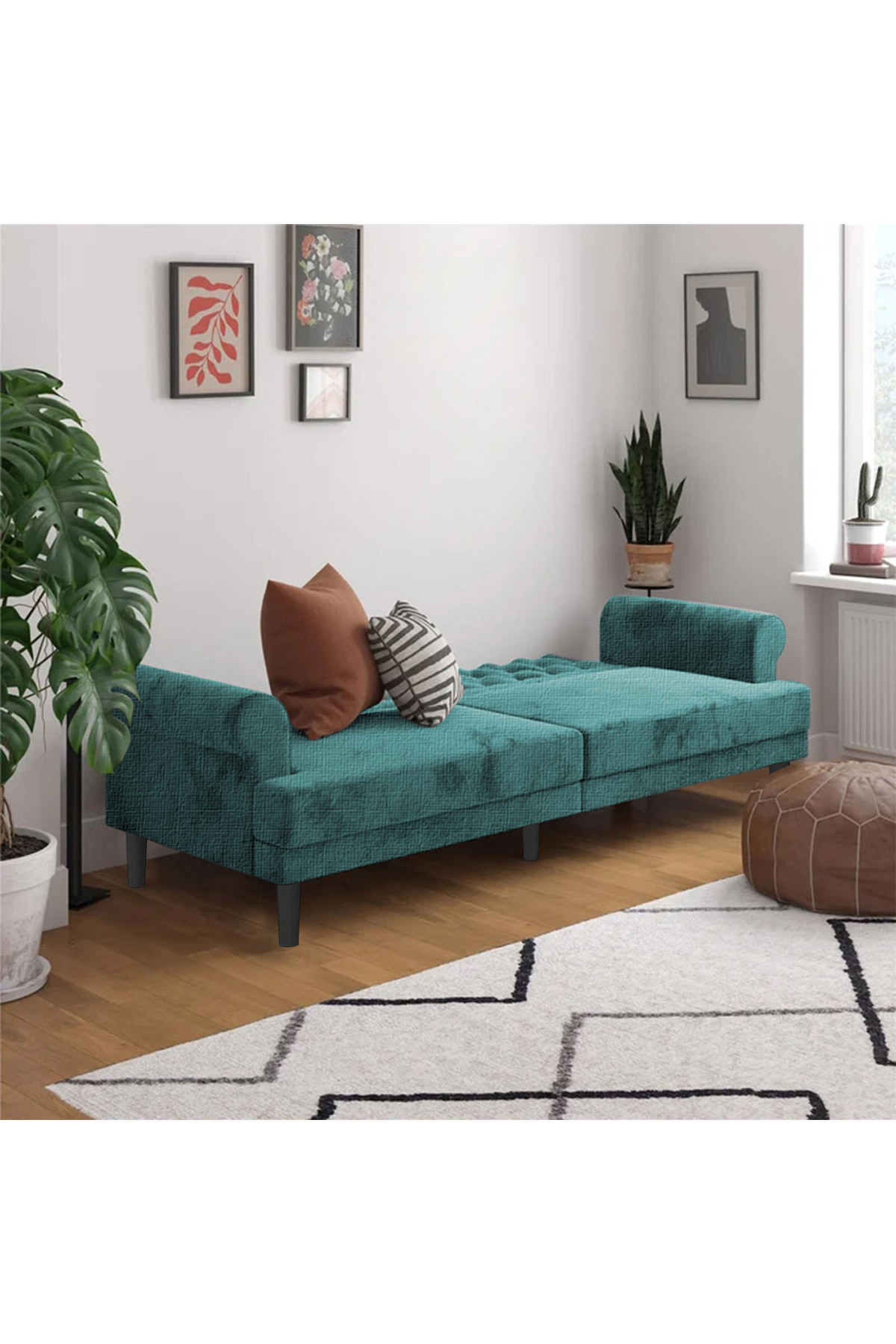 Lazy Vibes-nova | 2 In 1 Sofabed Linen Upholstered 7