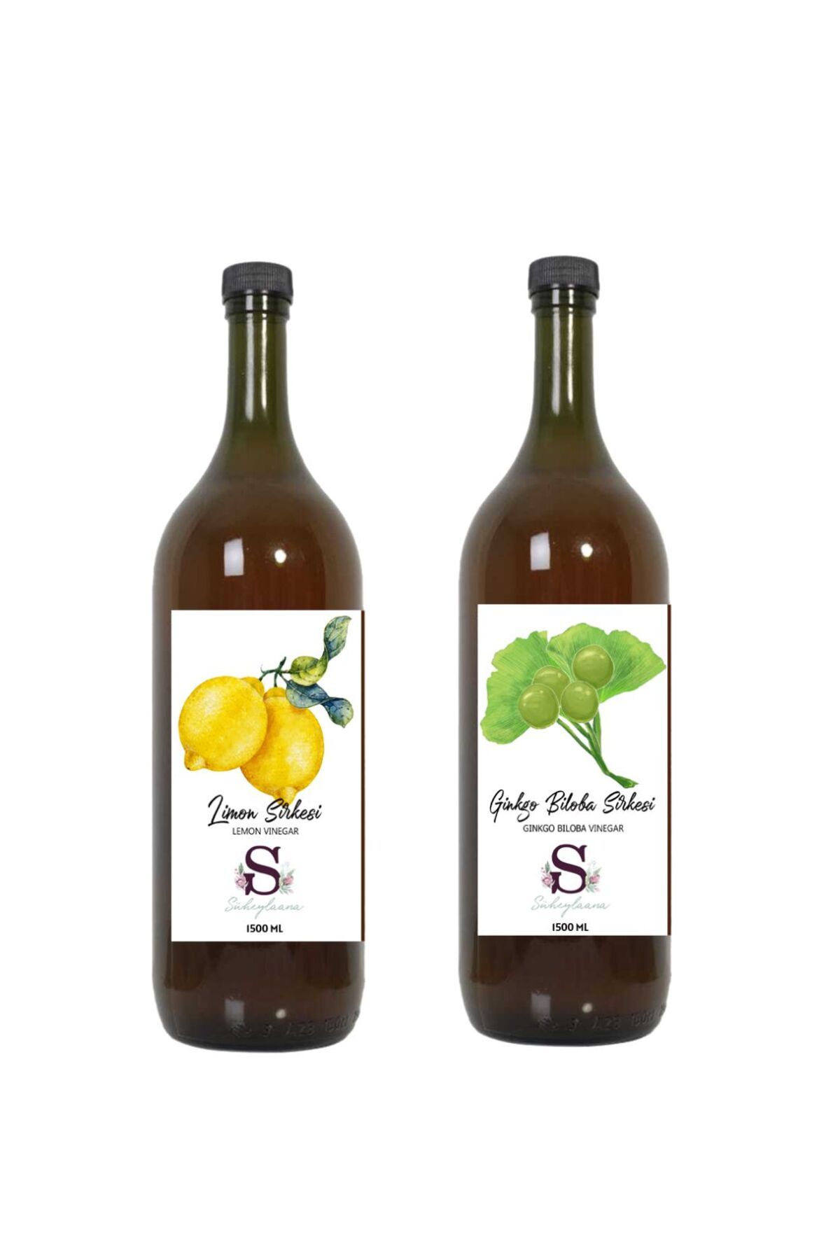 Süheylaana Doğal Limon Sirkesi 1500 Ml - Doğal Ginkgo Biloba Sirkesi 1500 Ml