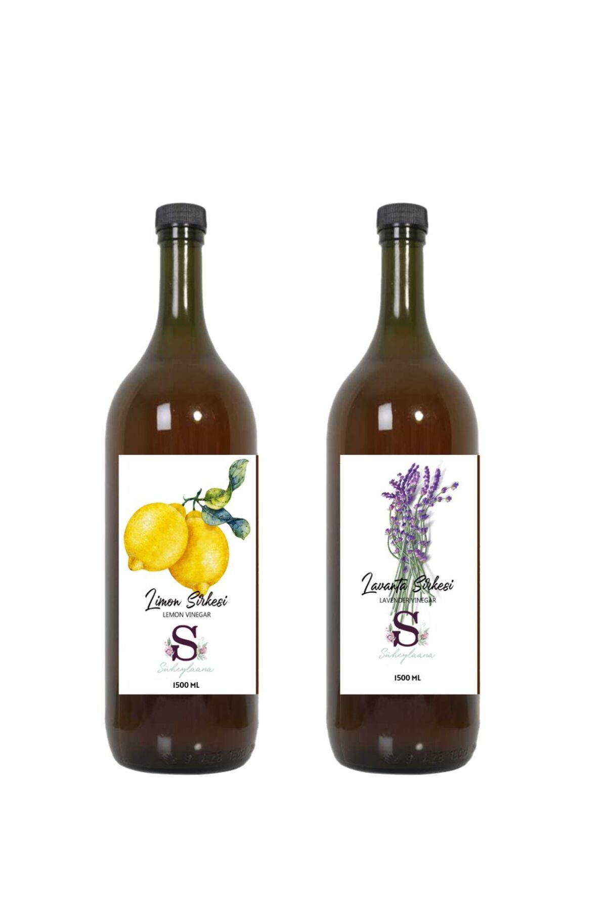 Süheylaana Doğal Limon Sirkesi 1500 Ml - Doğal Lavanta Sirkesi 1500 Ml