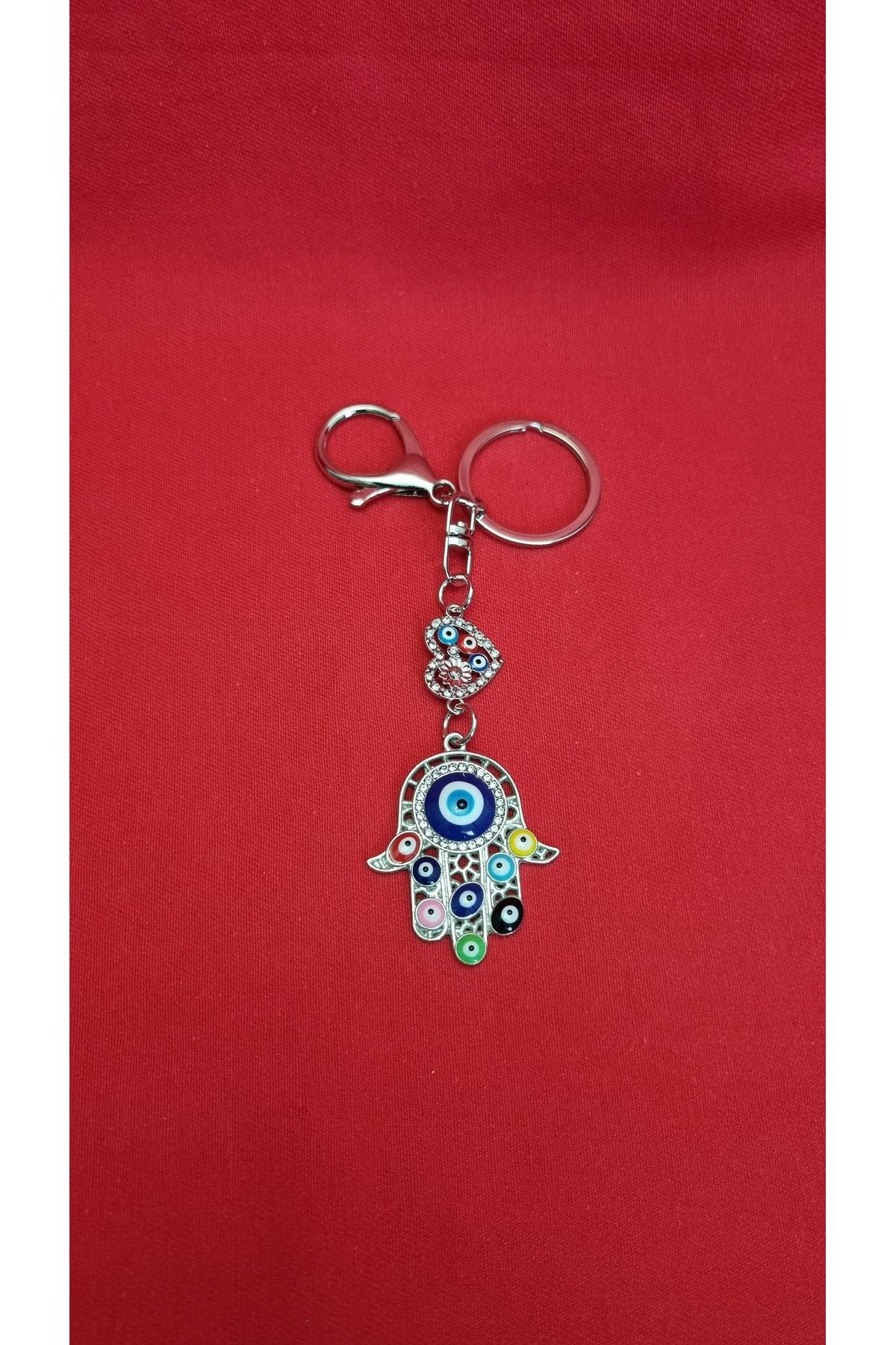 Land of Souvenir Nazar Boncuklu Metal Anahtarlık
