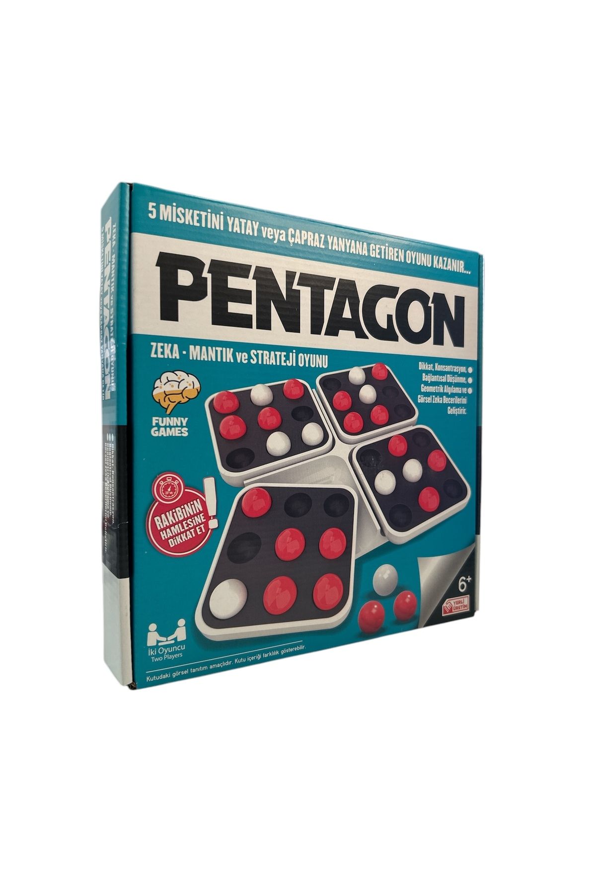 NOVENTRA Pentagon Strateji Kutu Oyunu | Zeka Geliştirici, Aile ve Arkadaşlarla Eğlenceli Masa Oyunu