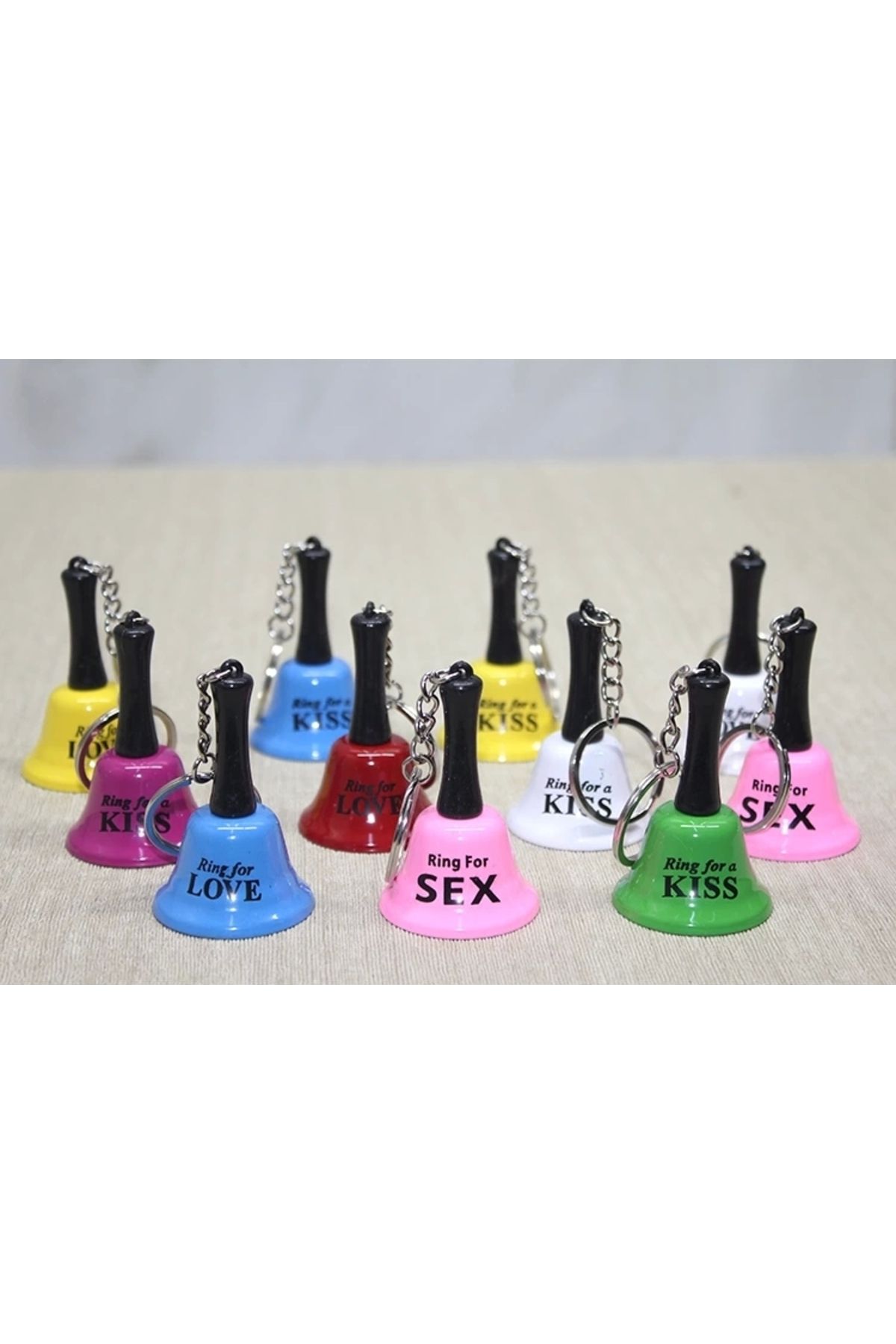 YNT İthalat Sex,kiss,love Zil Anahtarlik Alk3465
