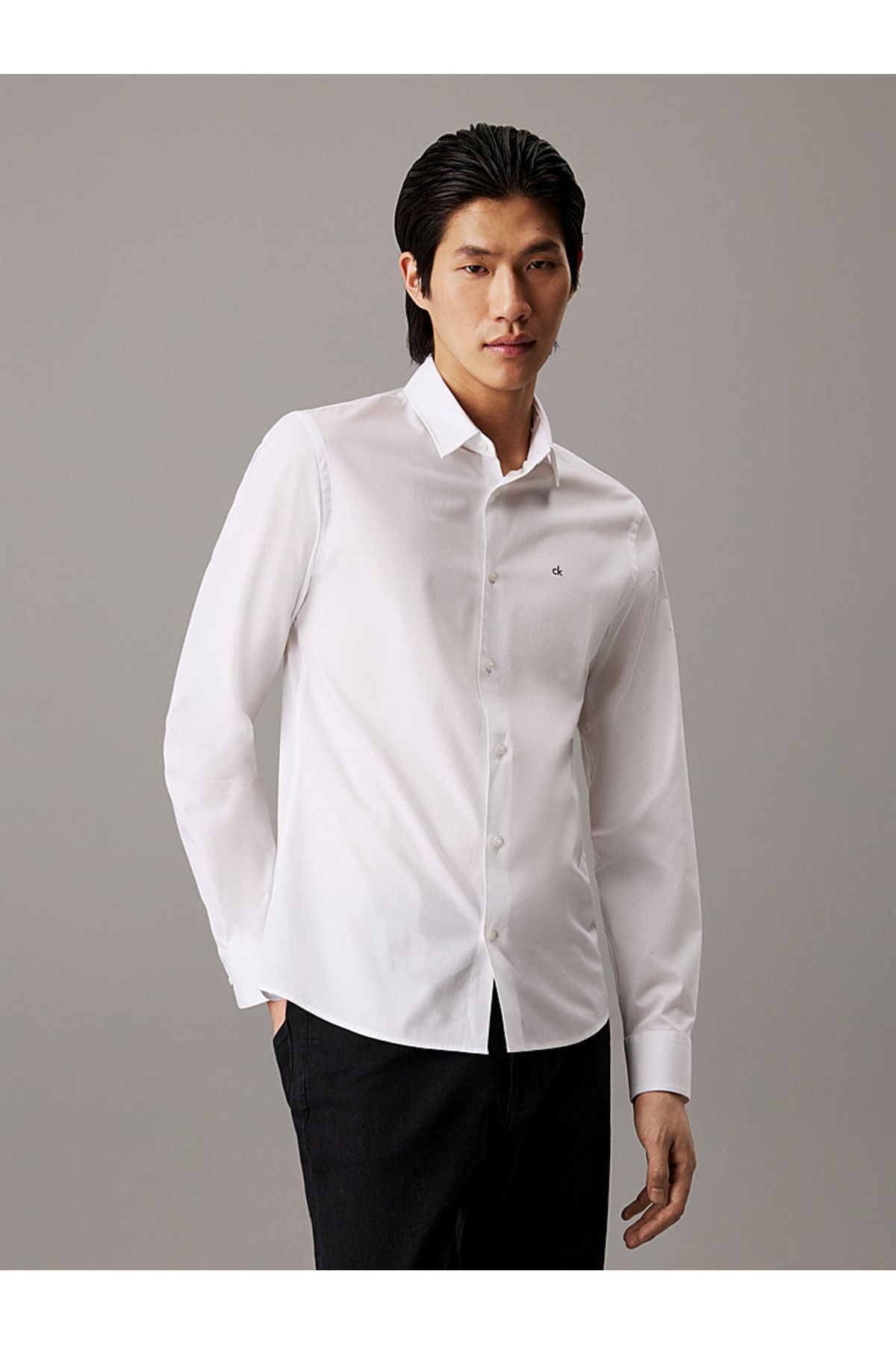 Calvin Klein Slim Poplin Stretch Shirt