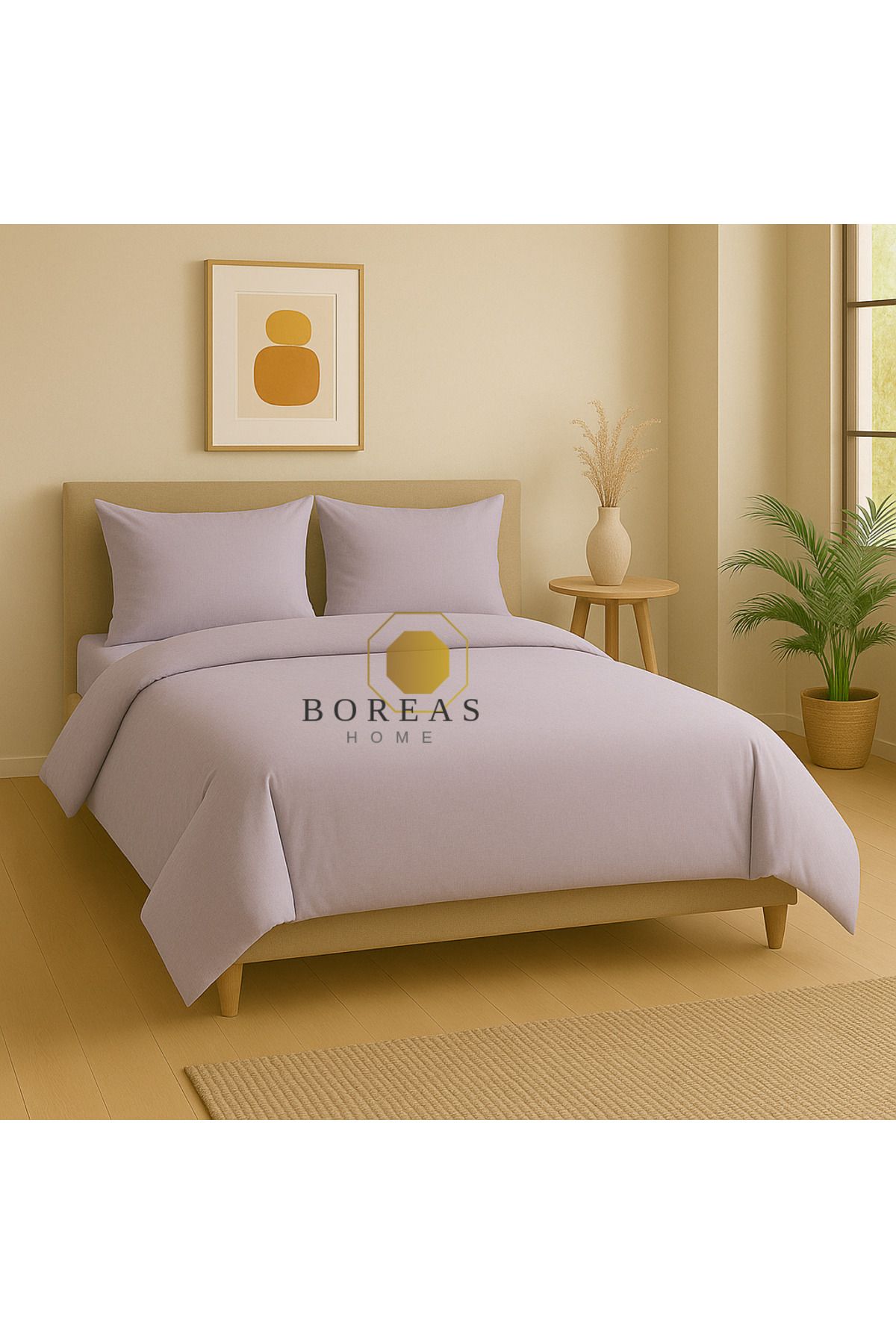 Boreas Home SOFT Lastikli Çarşaflı Çift Kişilik Nevresim Takımı