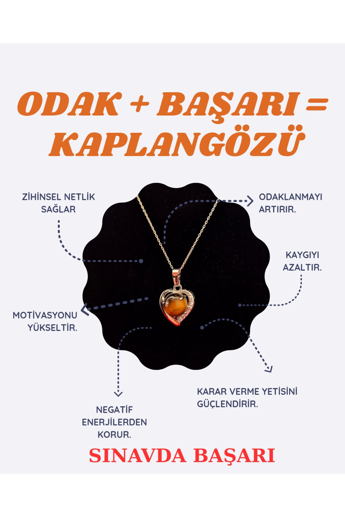 GÜMÜŞ Kaplangözü Doğaltaş Gümüş Kolye