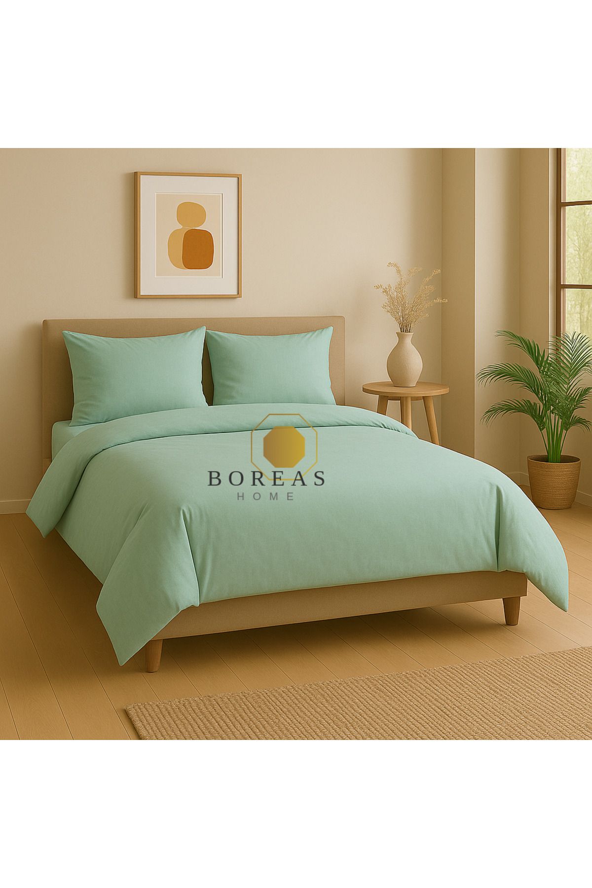 Boreas Home SOFT Lastikli Çarşaflı Çift Kişilik Nevresim Takımı