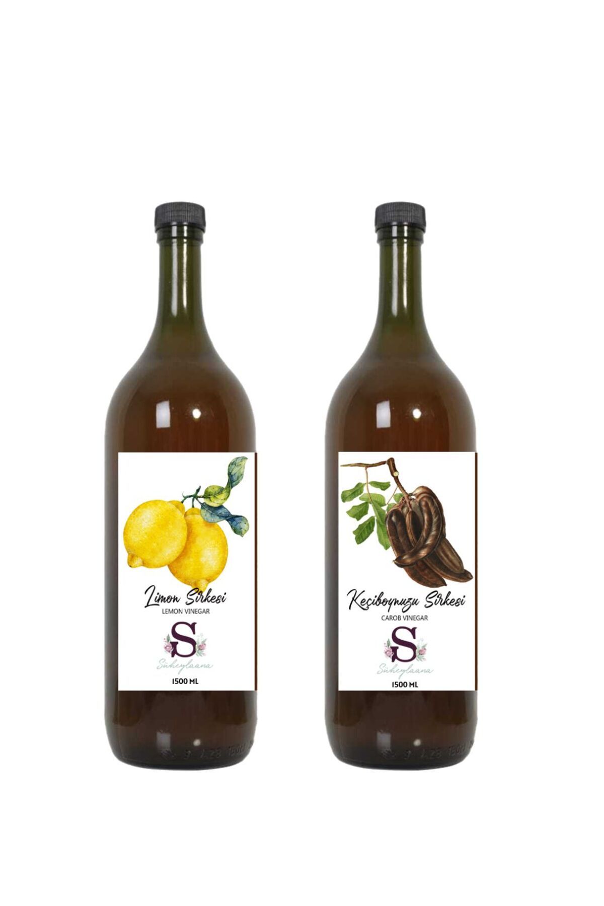Süheylaana Doğal Limon Sirkesi 1500 Ml - Doğal Keçiboynuzu Sirkesi 1500 Ml
