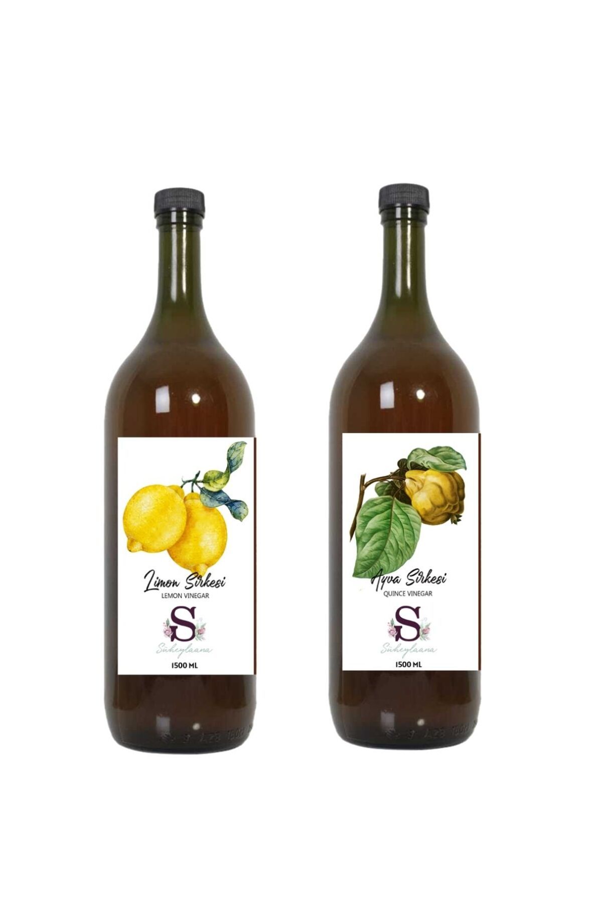 Süheylaana Doğal Limon Sirkesi 1500 Ml - Doğal Ayva Sirkesi 1500 Ml