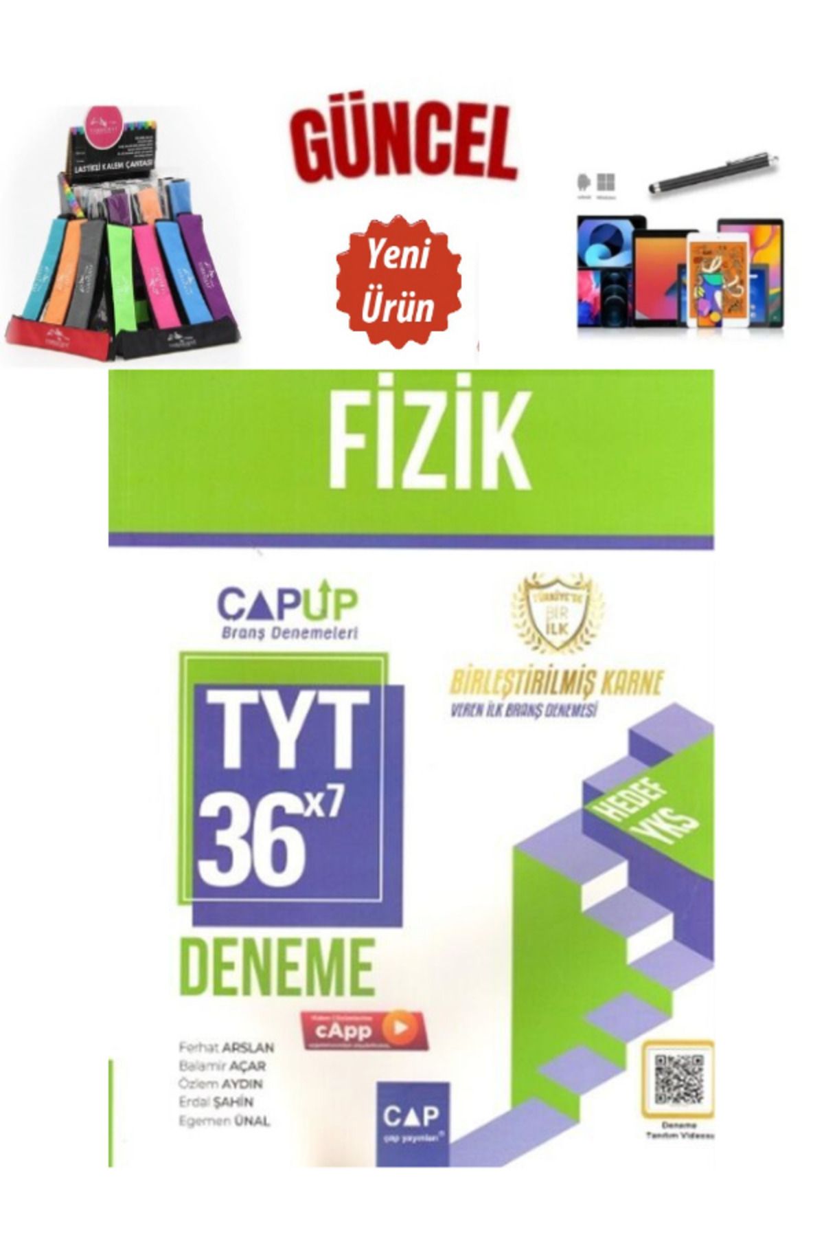 Ens Yayıncılık Çap 2024-2025 TYT Fizik 36 x 7 Up Deneme+Kalem+Kalemlik