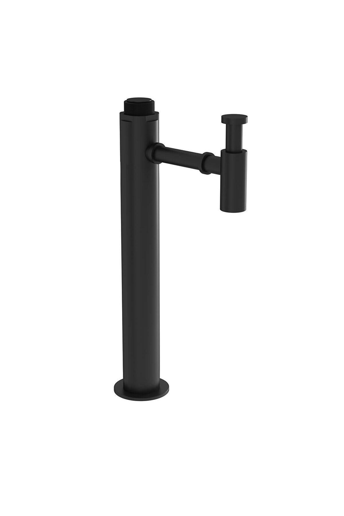 VitrA VİTRA A4516036WTC YERDEN SİFON KISA SIYAH