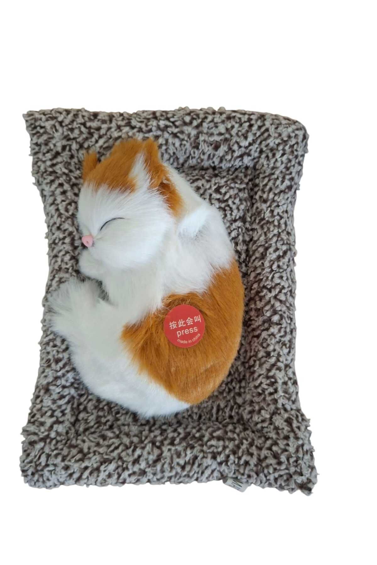 FİNCANLAR MİYAVLAYAN YATAN PELUŞ KEDİCİK