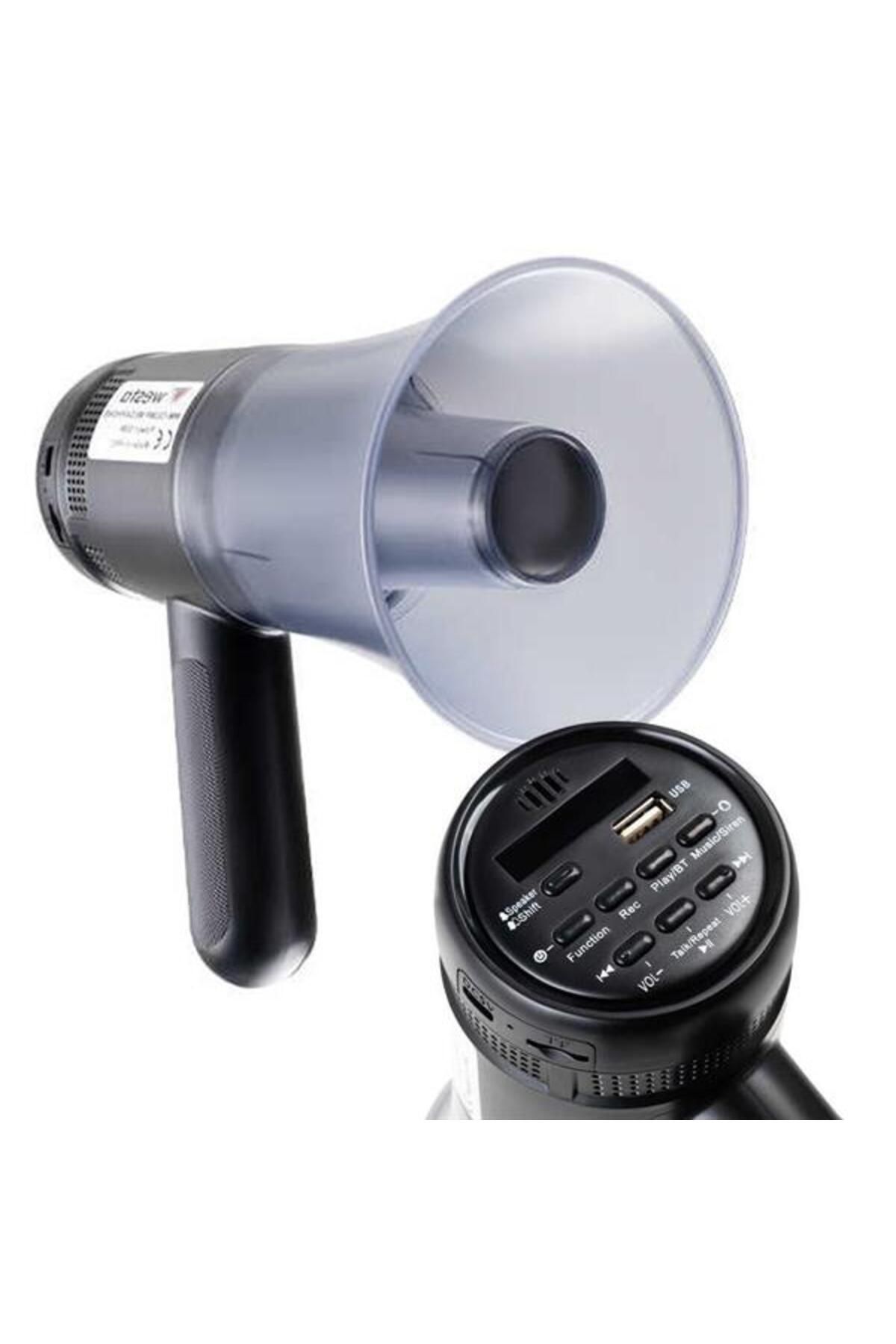 robotrend Wm-72Ump 30 Watt Mini Melodili Blueooth Ses Kayıt Usb Şarjlı Bataryalı Horn Megafon