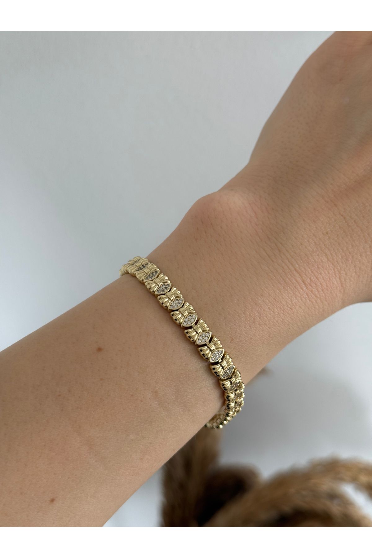 DKY Collection Fiyonk Model Xuping 14k gold Bileklik