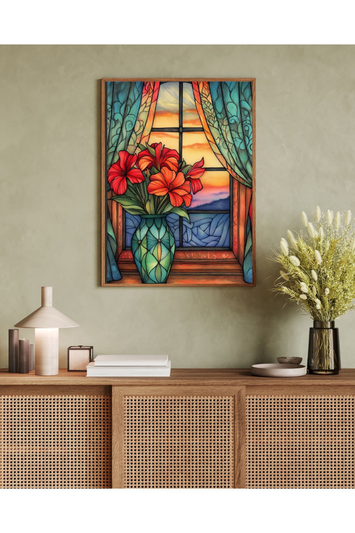 woodhomeworks tek parça salon ofis dekor tablo