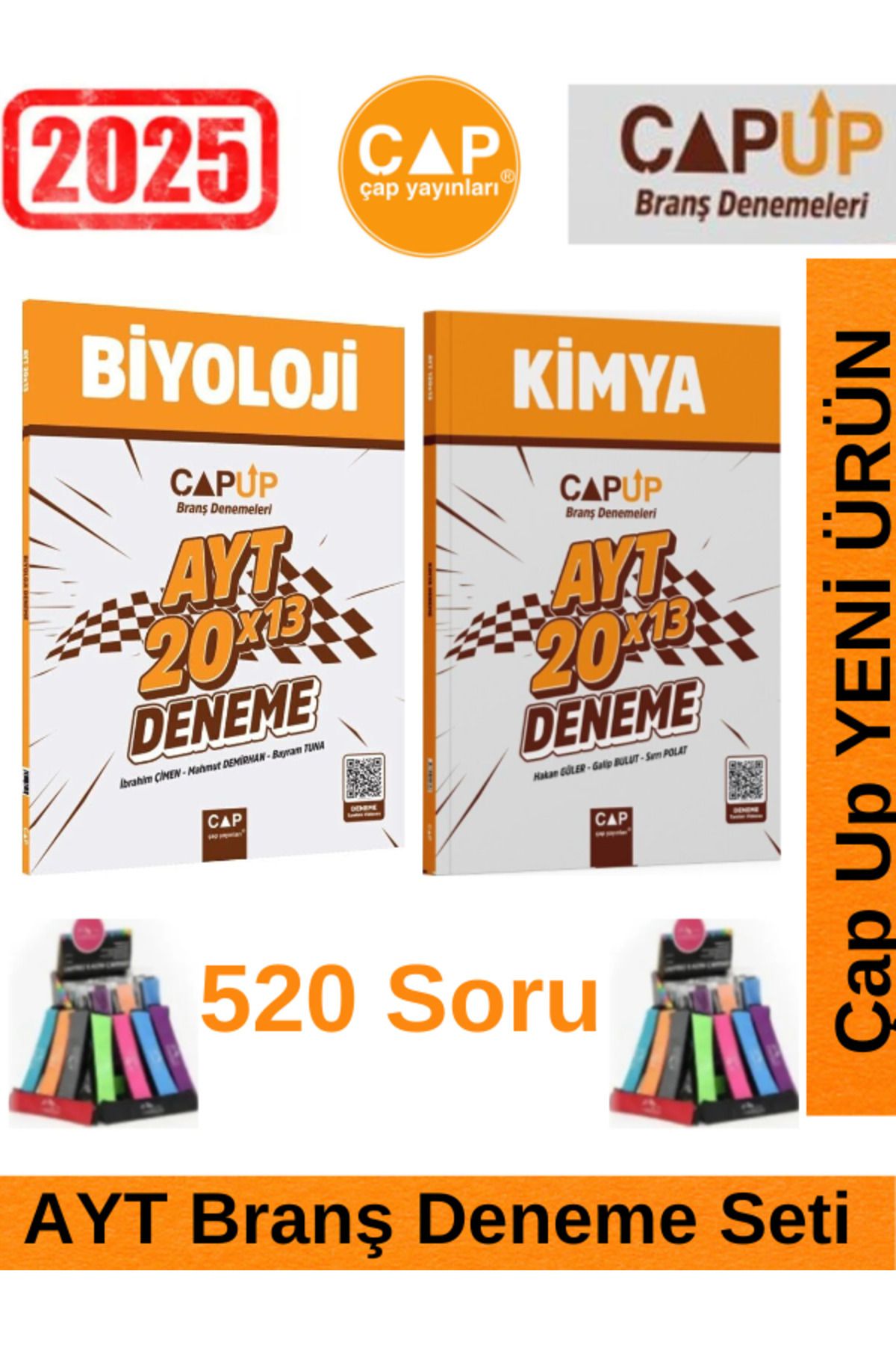 Ens Yayıncılık Çap Up Ayt Kimya 20x13-Biyoloji 13x40 Deneme Seti+Kalemlik
