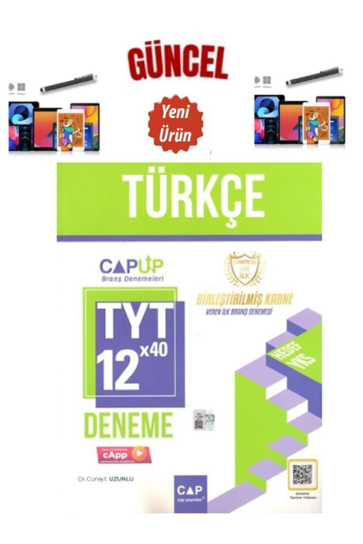 Ens Yayıncılık Çap 2024-2025 TYT Türkçe 12 x 40 Up Deneme+Kalem