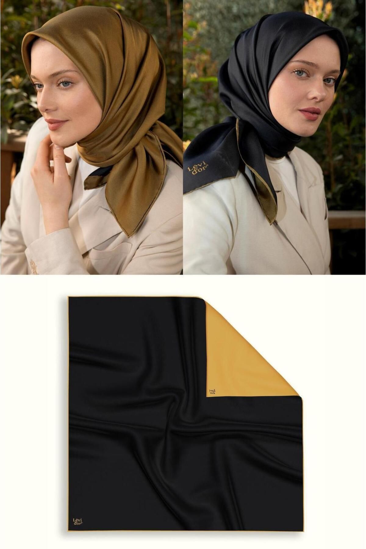 Elit Scarf Çift Taraflı Twill İpek Eşarp