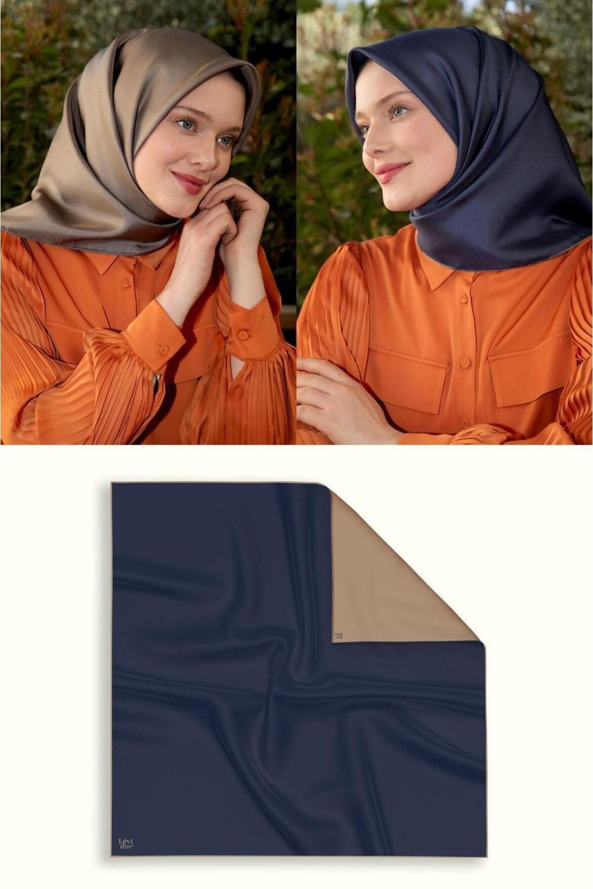 Elit Scarf Çift Taraflı Twill İpek Eşarp