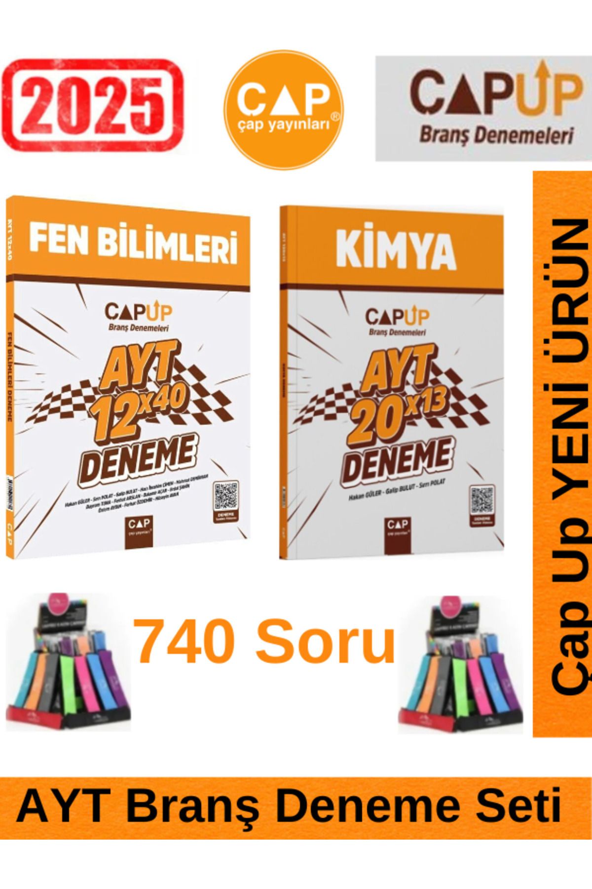 Ens Yayıncılık Çap Up Ayt Fen Bilimleri12x40-Kimya 20x13 Deneme Seti+Kalemlik