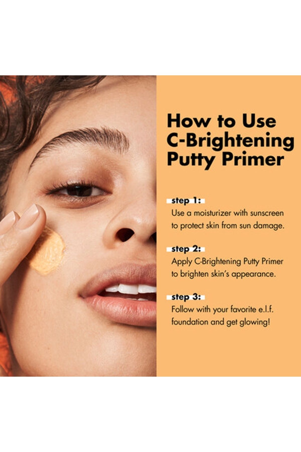 ELF-Skin Primer With 2% Vitamin C E.l.f. Cosmetics C-brightening Putty Primer, 21g 11