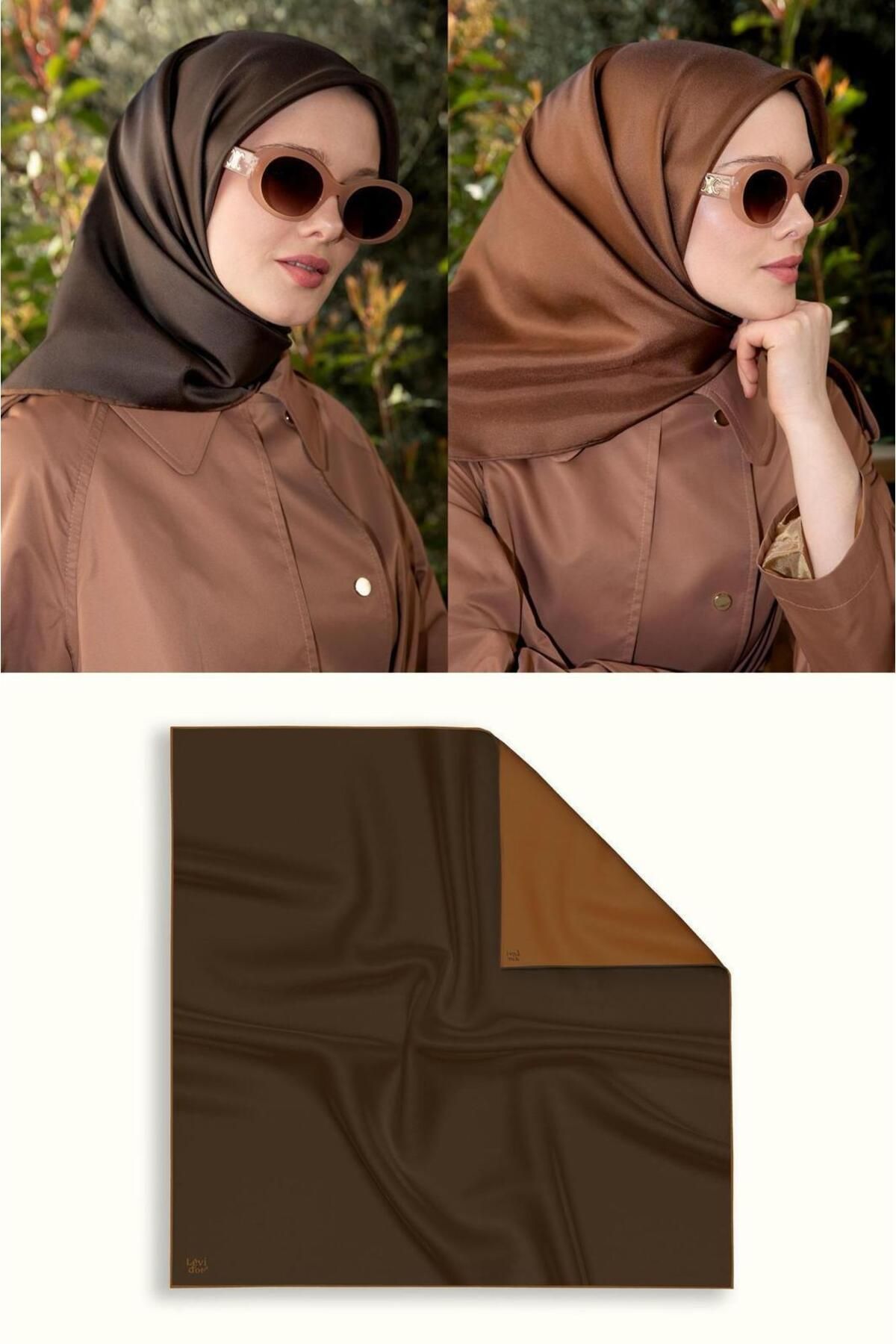 Elit Scarf Çift Taraflı Twill İpek Eşarp