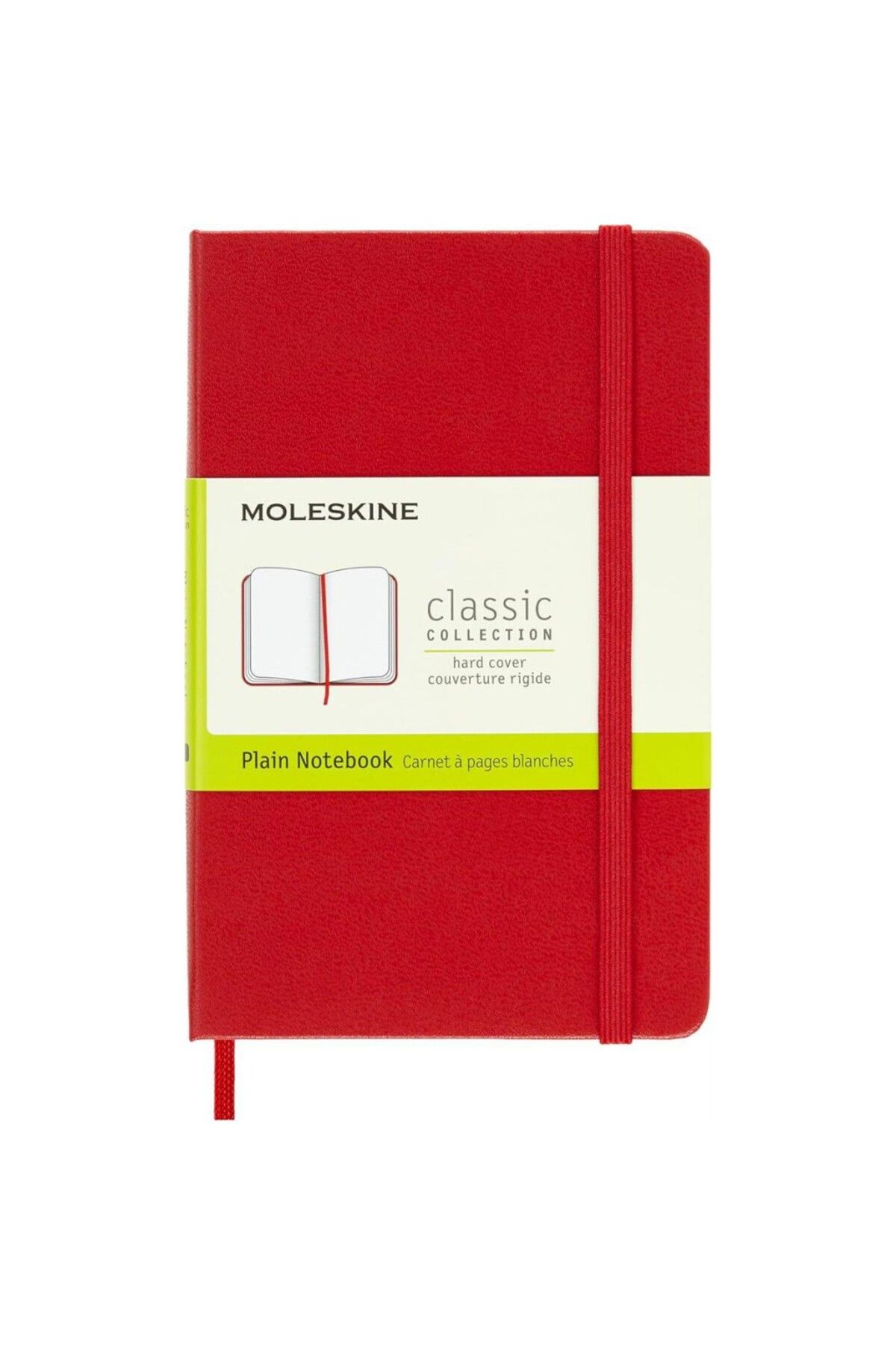 Moleskine-Unlined Red Notebook Pocket Size Hard Cover 1