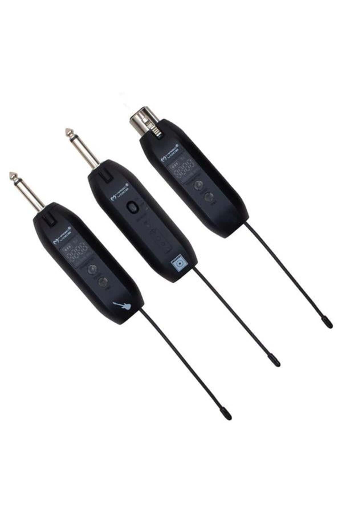 robotrend Magicvoice Mv-19594 Uhf Göstergeli Kablosuz Amfi Mikrofon Ve Enstrüman Aksesuarı Üçlü Set