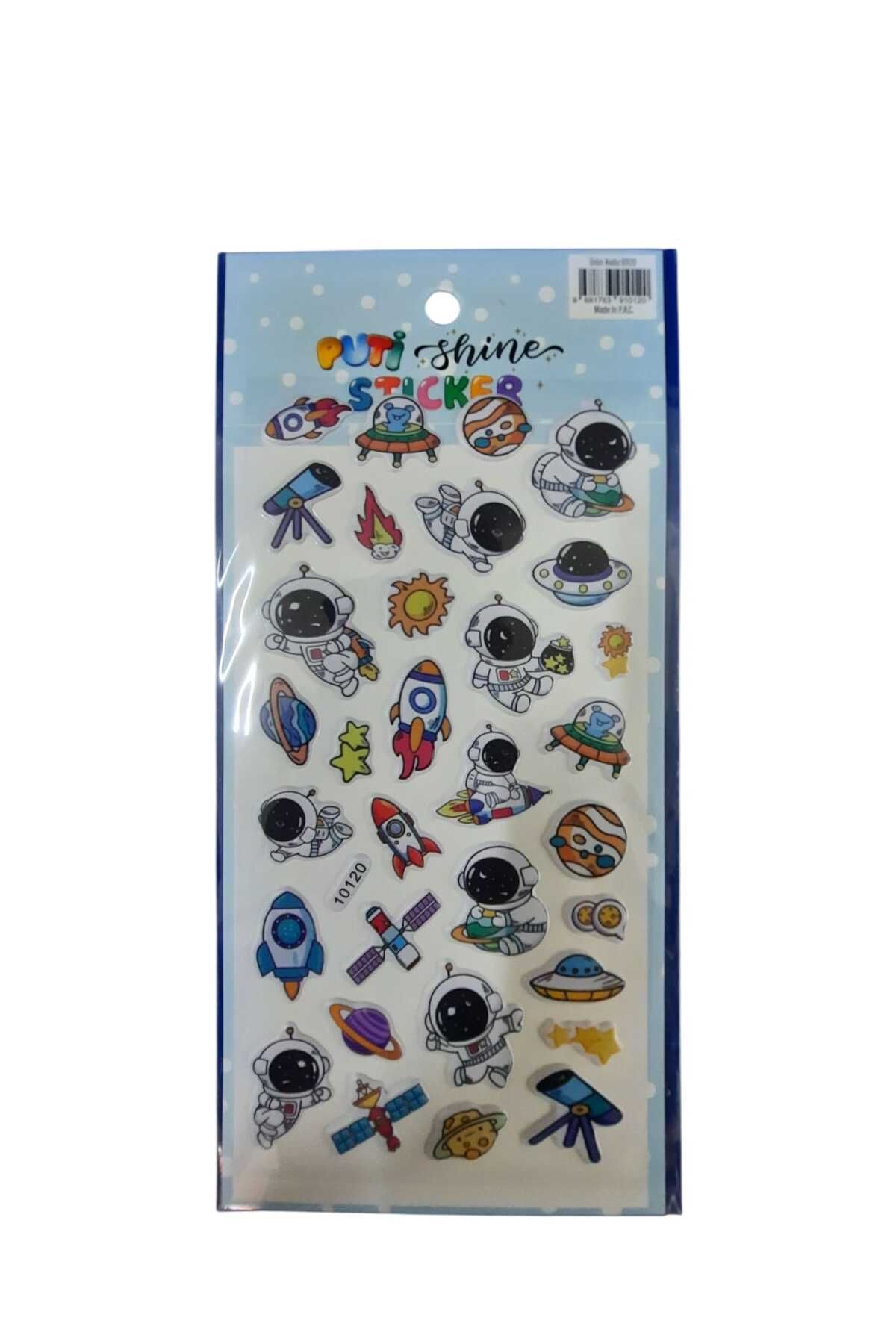 Puti PUTİ SHINE STICKER - UZAY