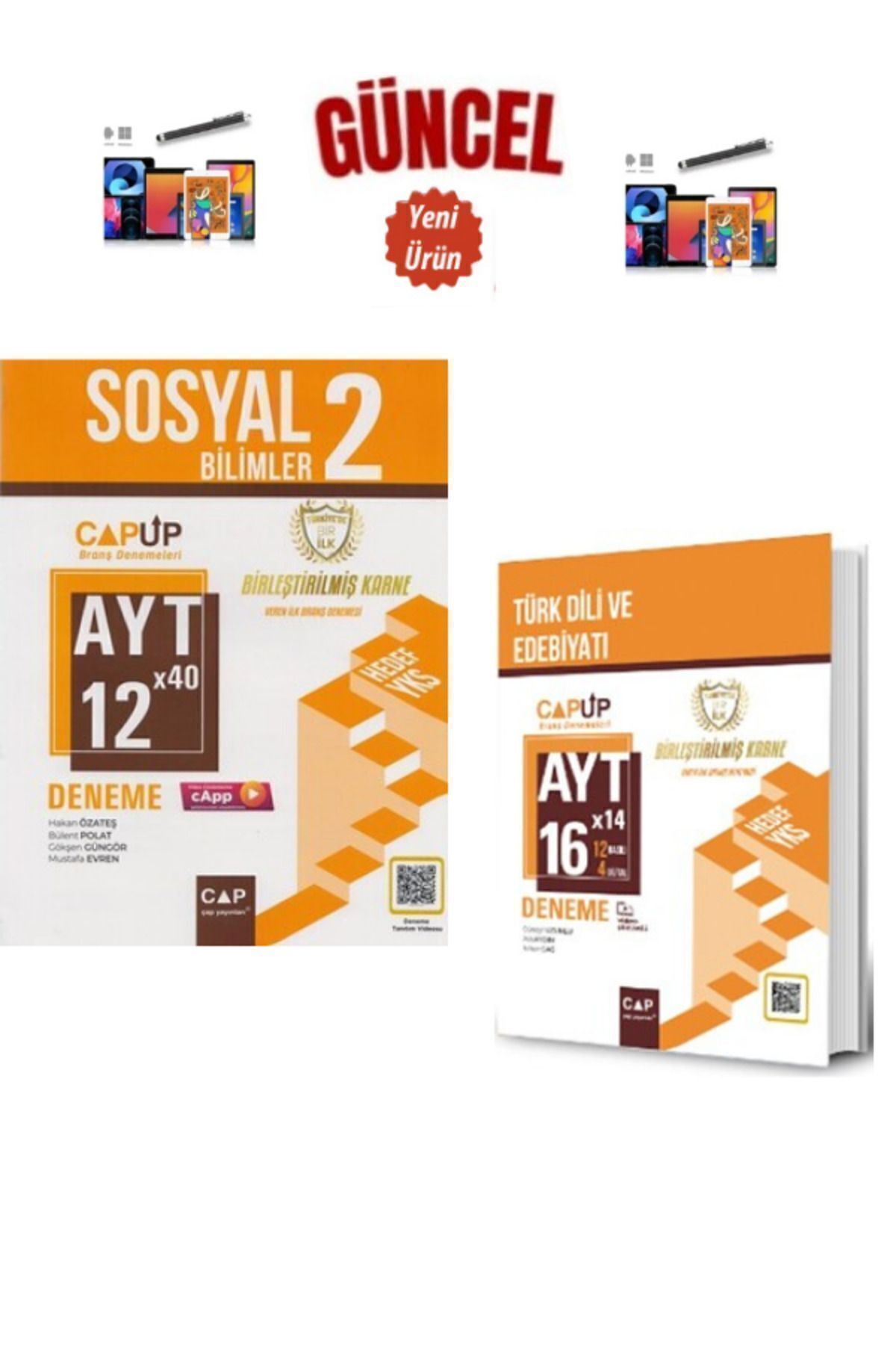 Ens Yayıncılık Çap Ayt Türk Dili Edebiyat-Sosyal 2 28 Adet Deneme Seti (624Soru)+Dokunmatik Kalem