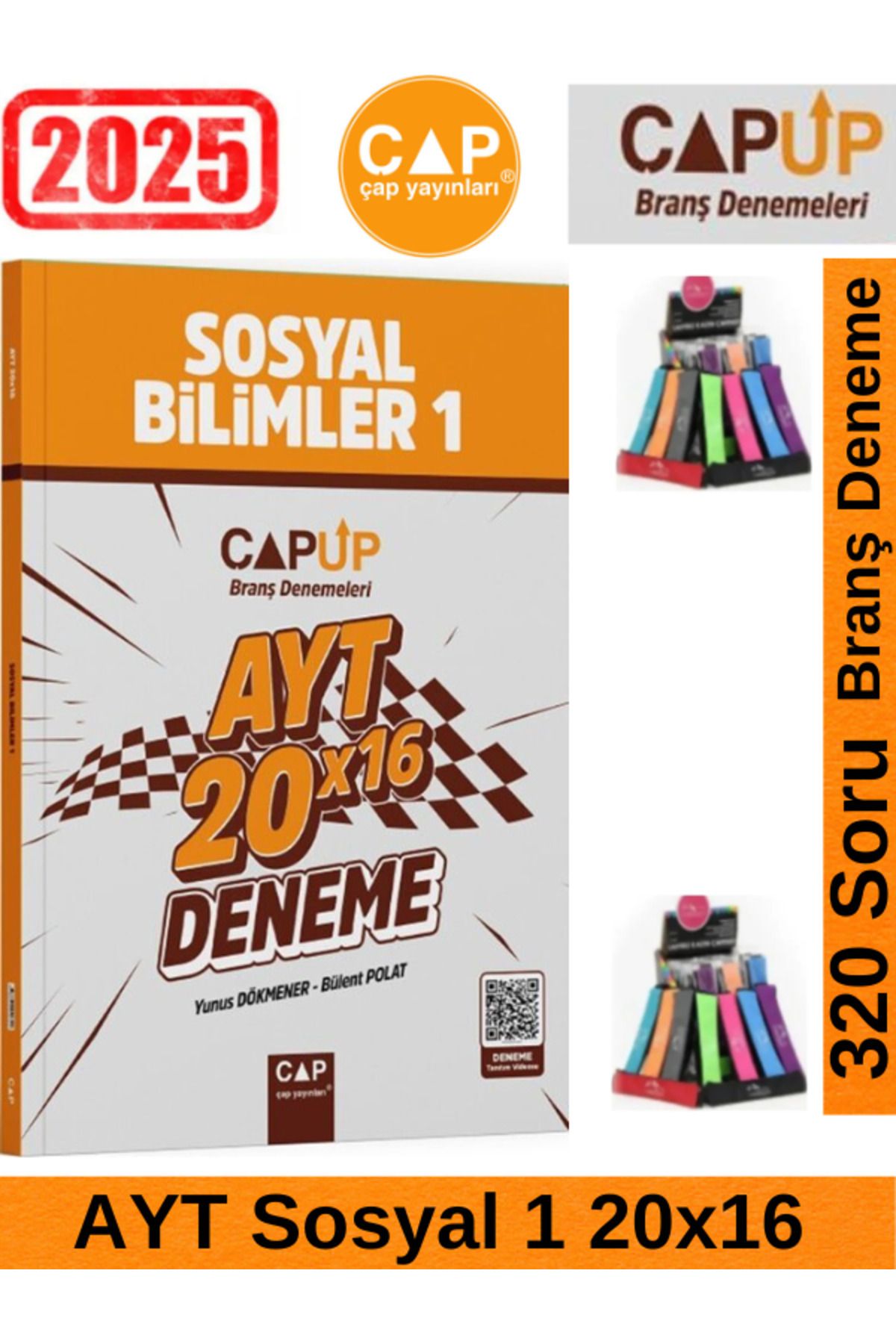 Ens Yayıncılık Çap 2025 AYT Sosyal Bilimler 1 20 *16 Up Deneme+Lastikli Kalemlik