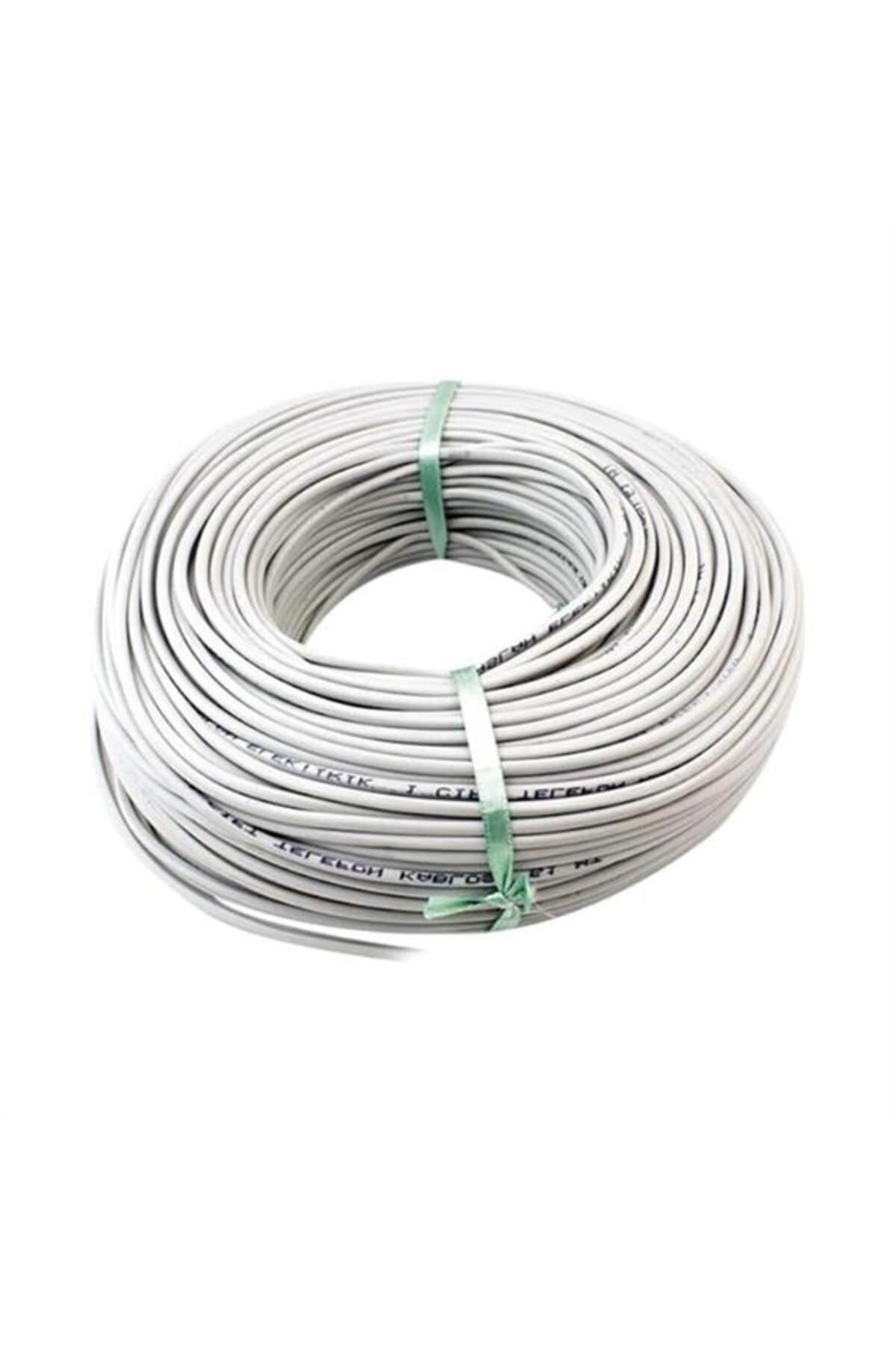 Pazarcan Powermaster 3 Telli 1 Hat 1 Çift 100 Metre Telefon Hat Kablosu (1*2+1*0.50)