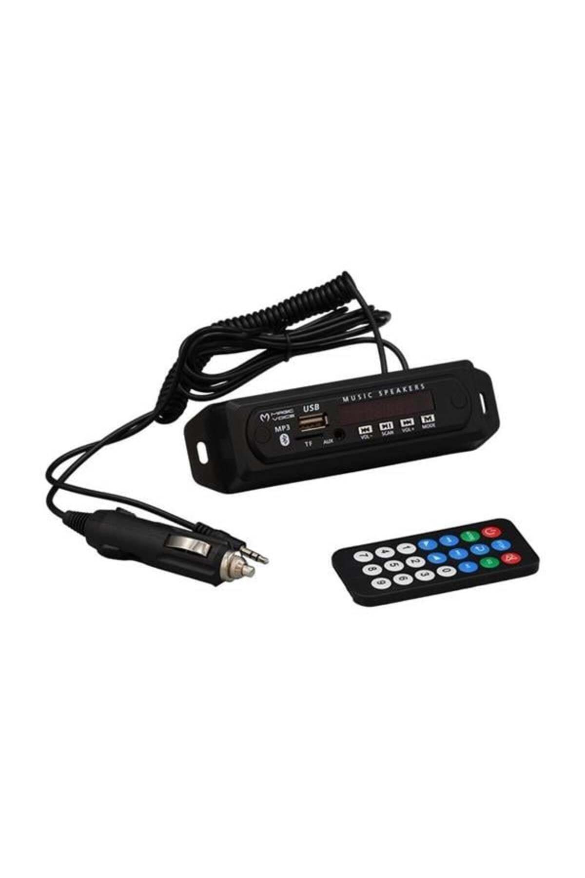 ÖYKÜ VE YİĞİT Magicvoice USB-400 Bluetooth-Aux-Usb-SD-Mmc Kumandalı Oto Teyp Çevirici Dijital Player