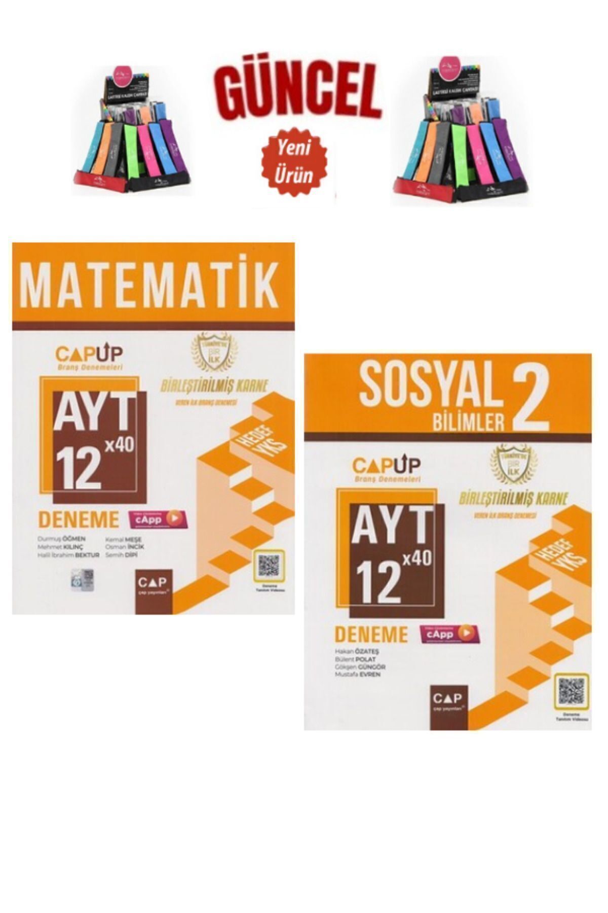 Ens Yayıncılık Çap Ayt Matematik-Sosyal 2 24 Deneme Seti(720 Soru)+Cambridge Kalemlik