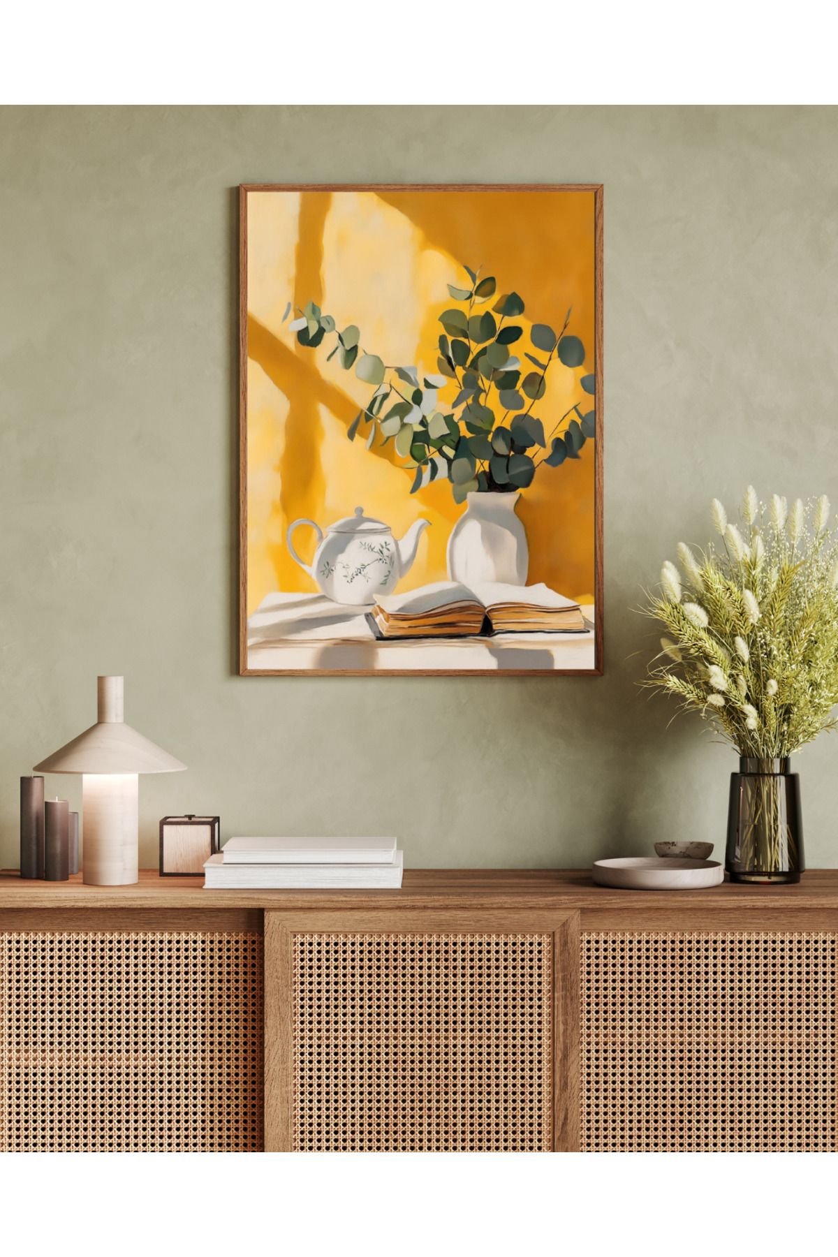 woodhomeworks tek parça salon ofis dekor tablo