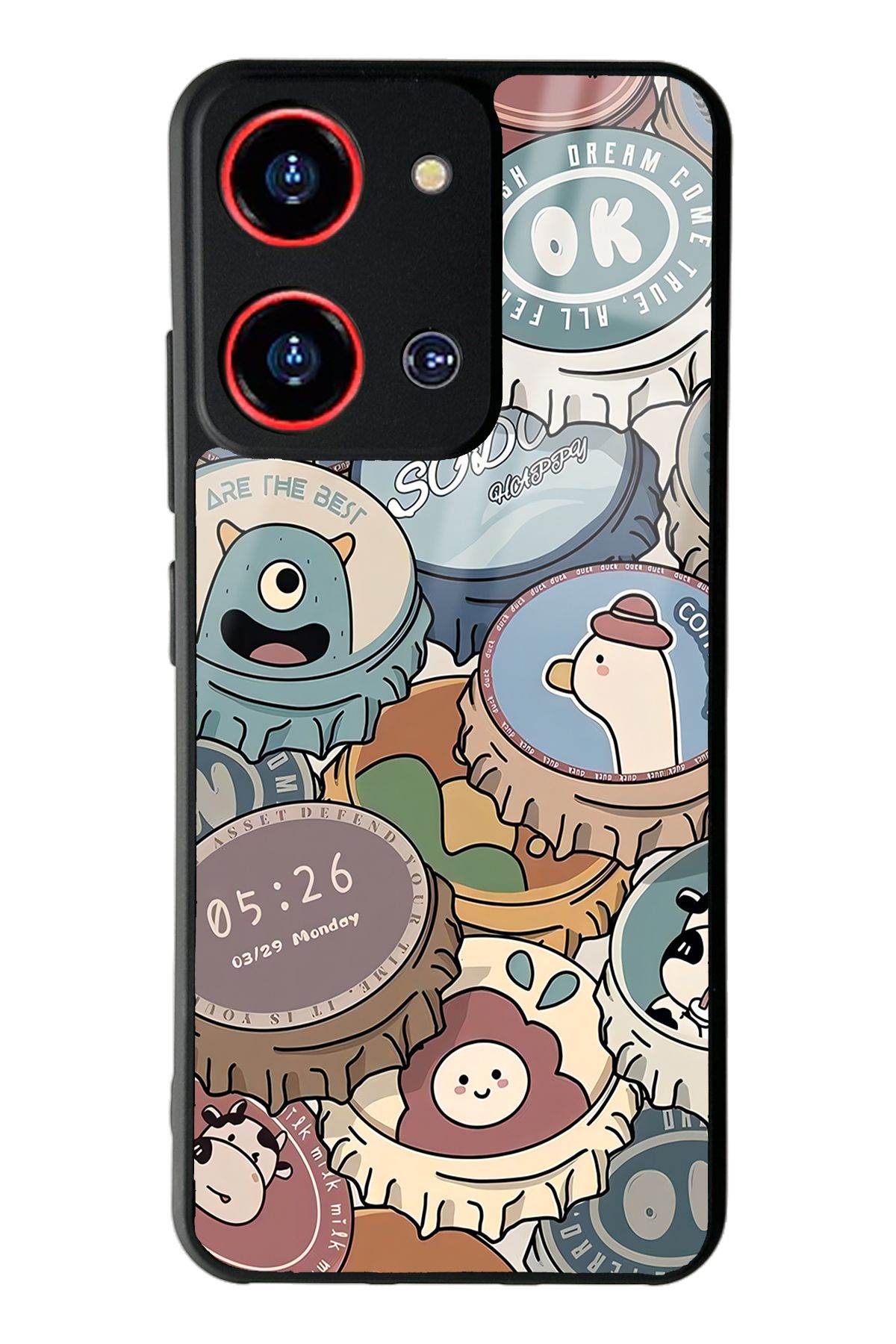 Spoyi Reeder S19 Max Pro S Zoom Crown Cap Tasarımlı Glossy Telefon Kılıfı