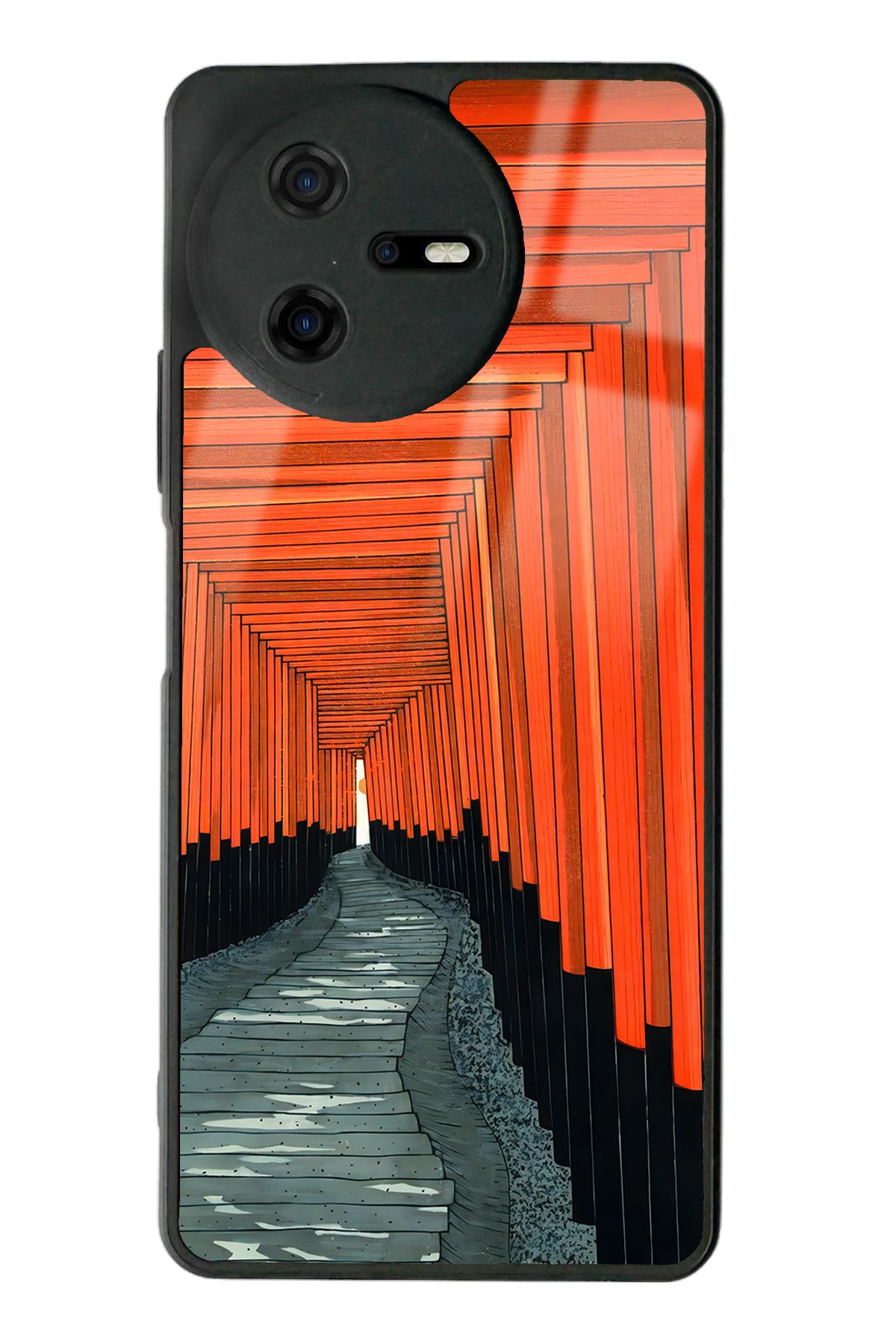 Spoyi Casper Via A40 Pastel Pencereler Tasarımlı Glossy Telefon Kılıfı